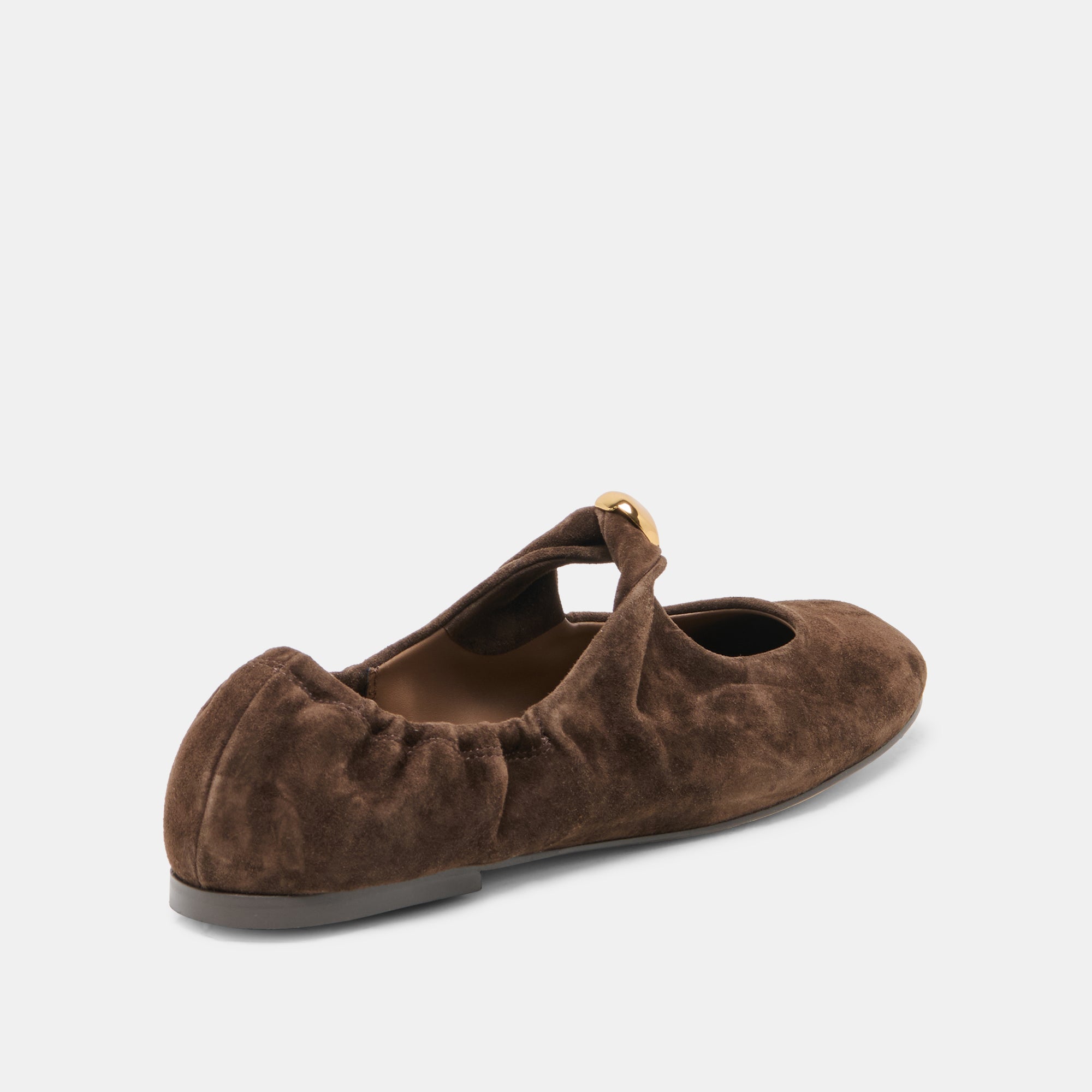 CORNEL FLATS DK BROWN SUEDE - Image 3