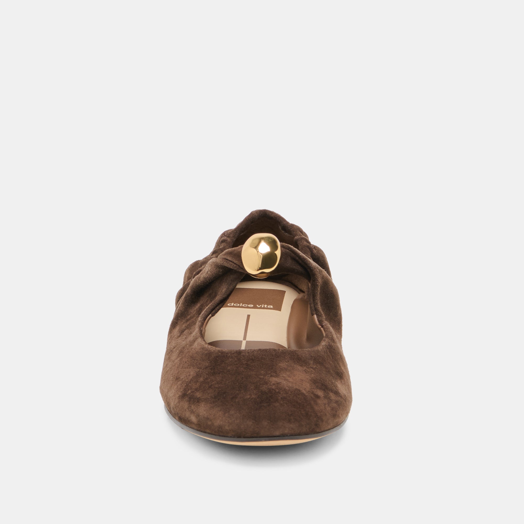 CORNEL FLATS DK BROWN SUEDE - Image 6