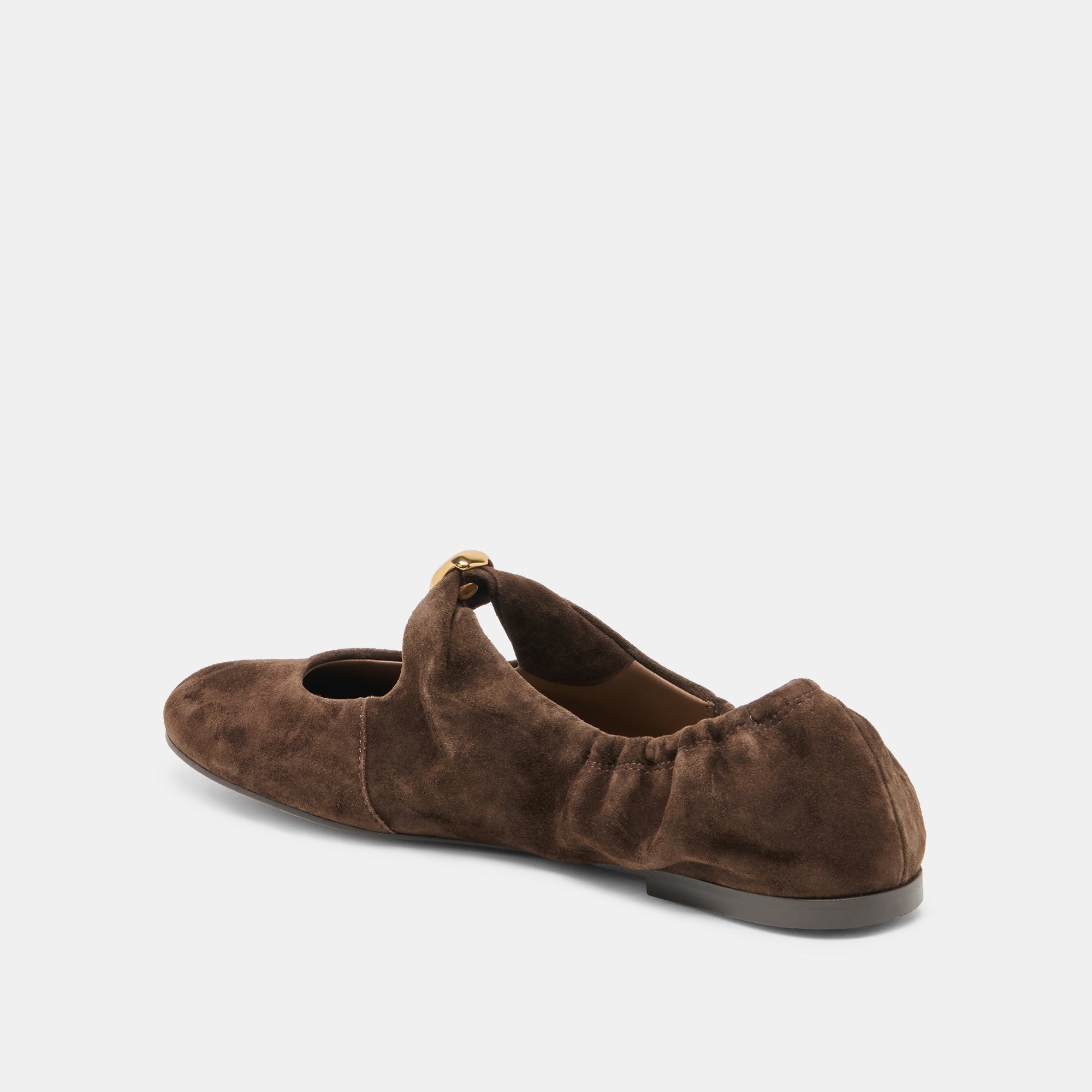 CORNEL FLATS DK BROWN SUEDE - Image 5