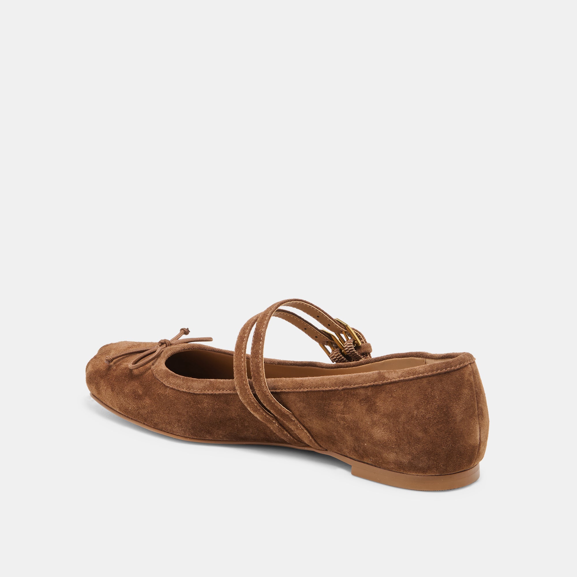 GIBSEN BALLET FLATS COCOA SUEDE - Image 5
