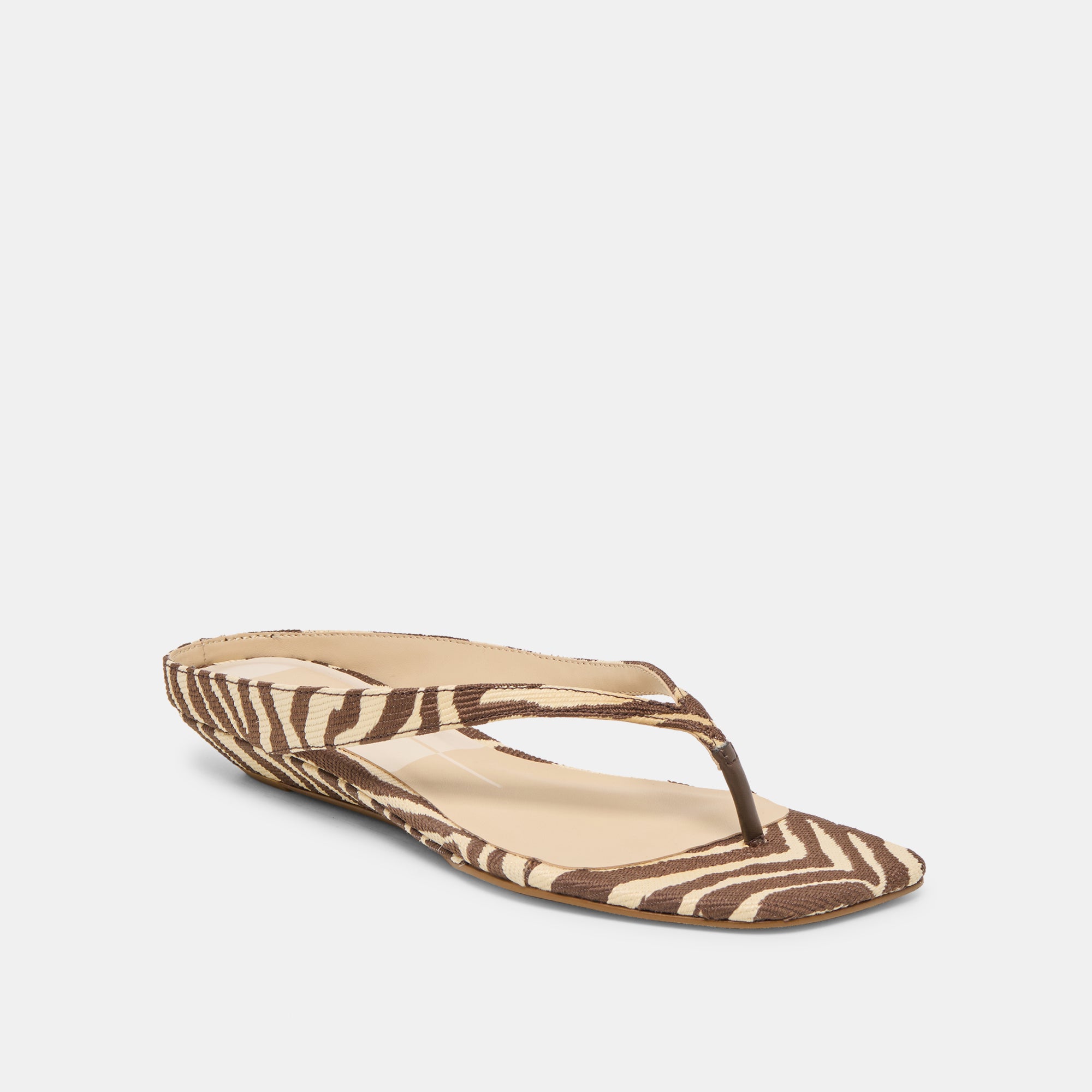 GIZEL SANDALS BEIGE ZEBRA RAFFIA - Image 3