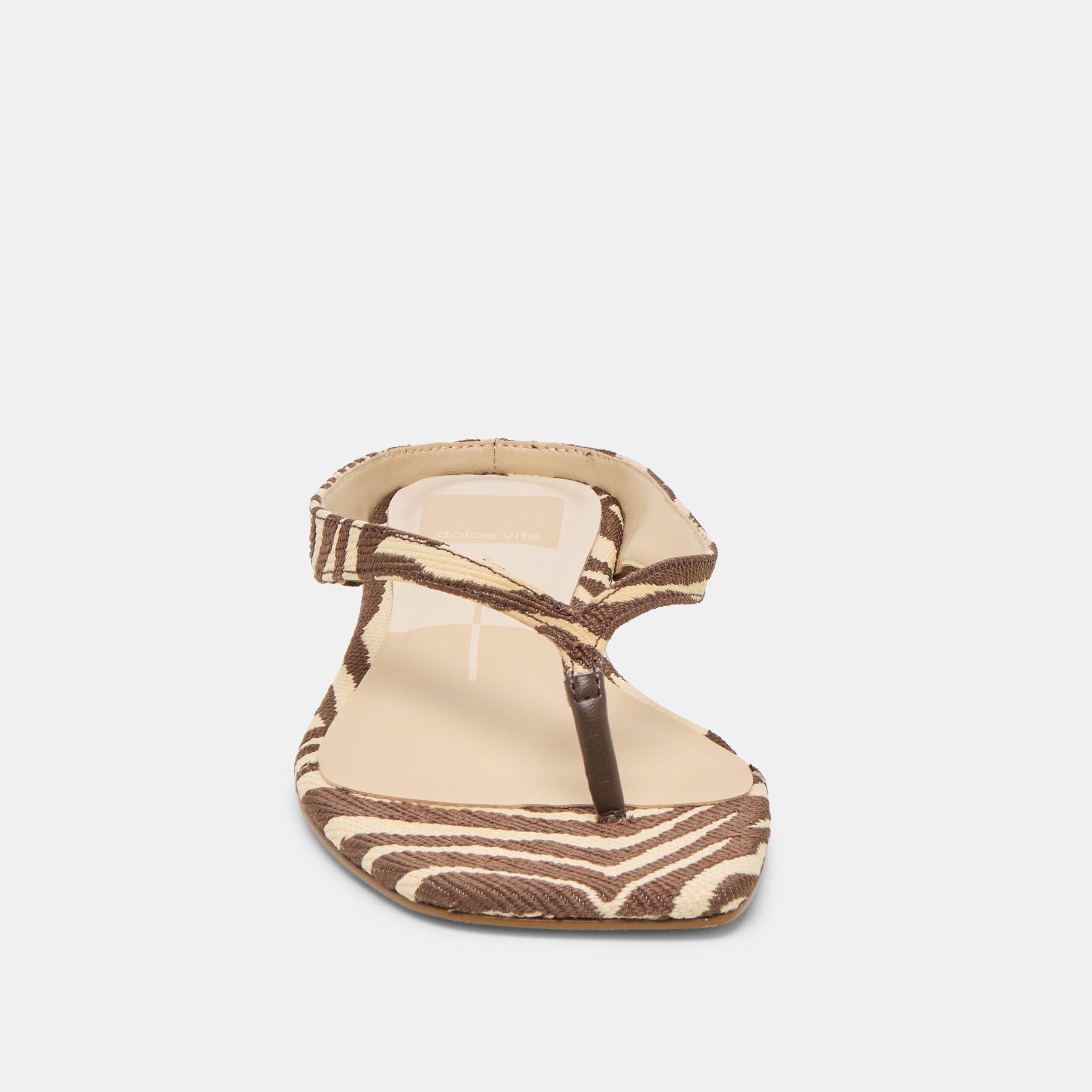 GIZEL SANDALS BEIGE ZEBRA RAFFIA - Image 7