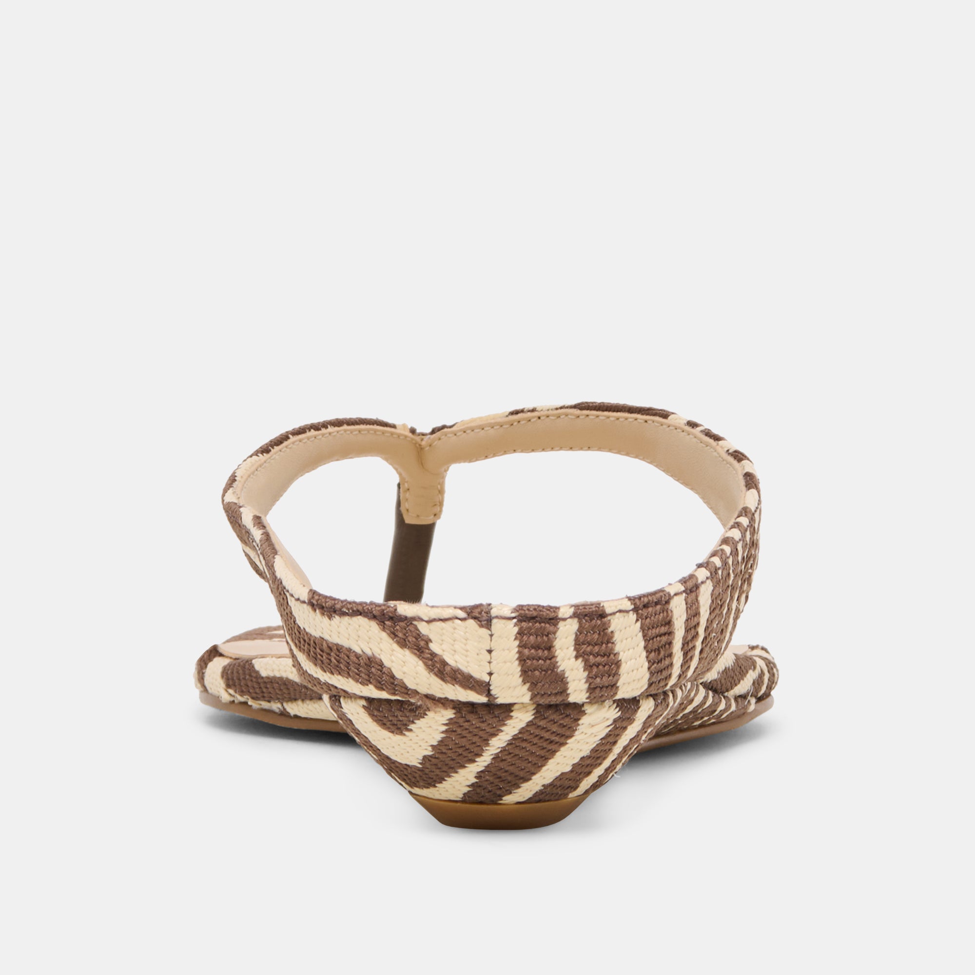 GIZEL SANDALS BEIGE ZEBRA RAFFIA - Image 8