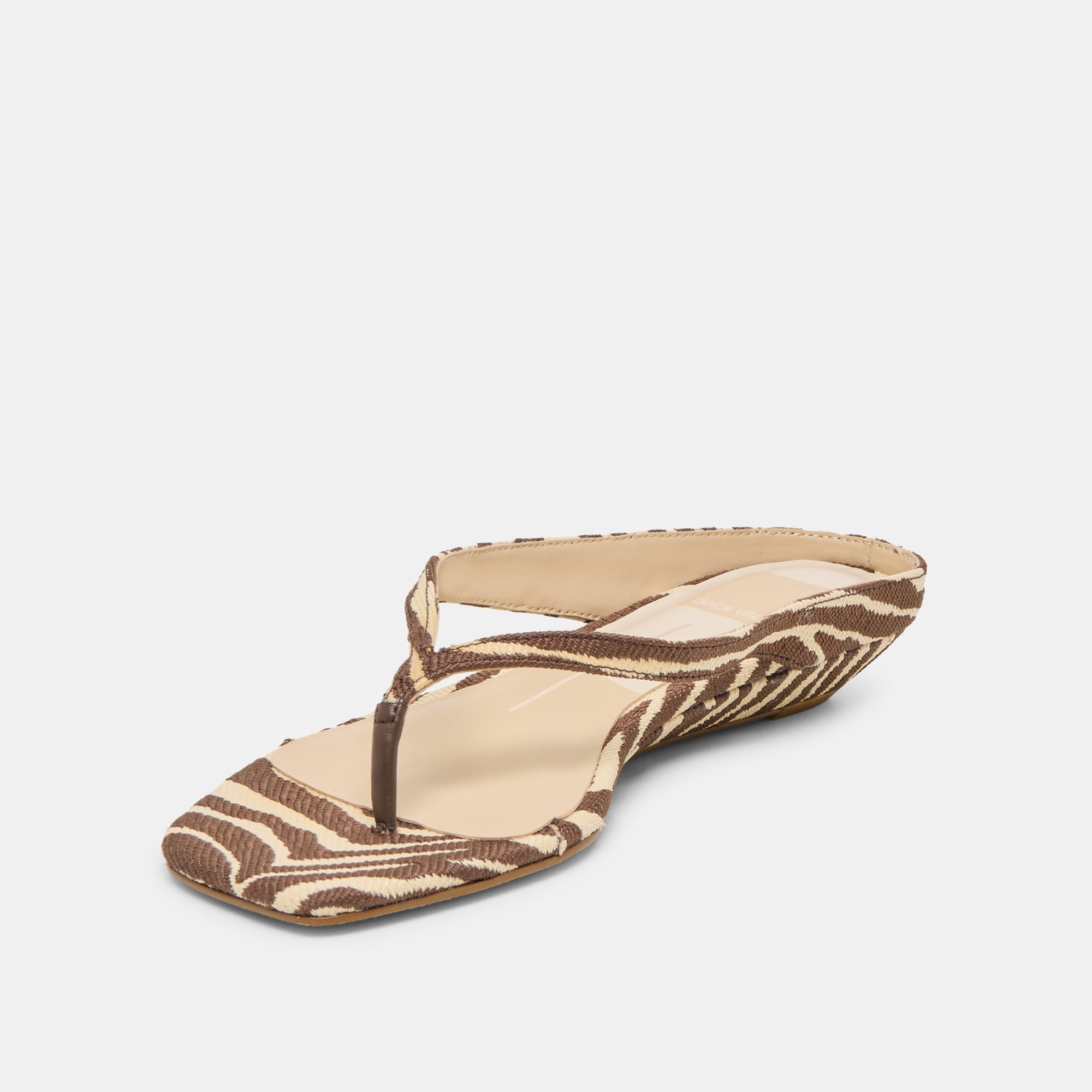 GIZEL SANDALS BEIGE ZEBRA RAFFIA - Image 5
