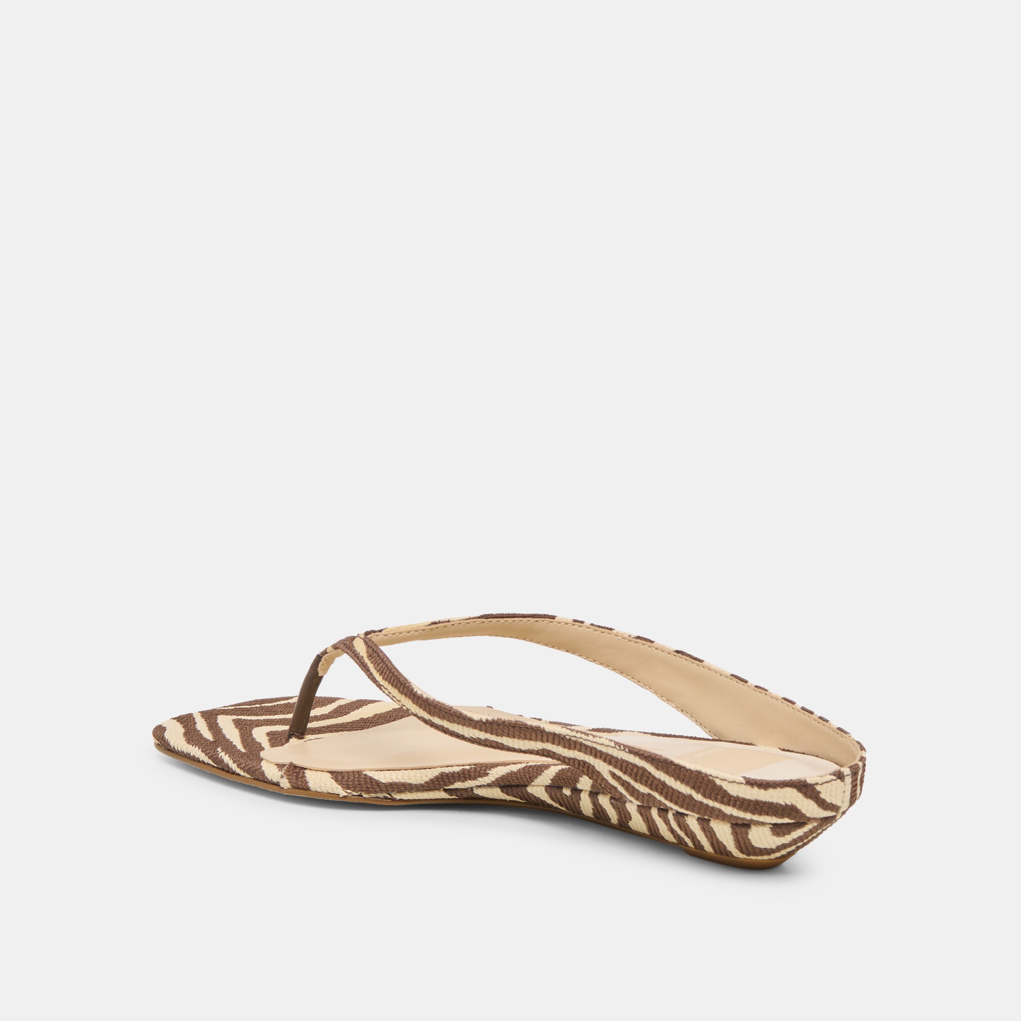 GIZEL SANDALS BEIGE ZEBRA RAFFIA - Image 6