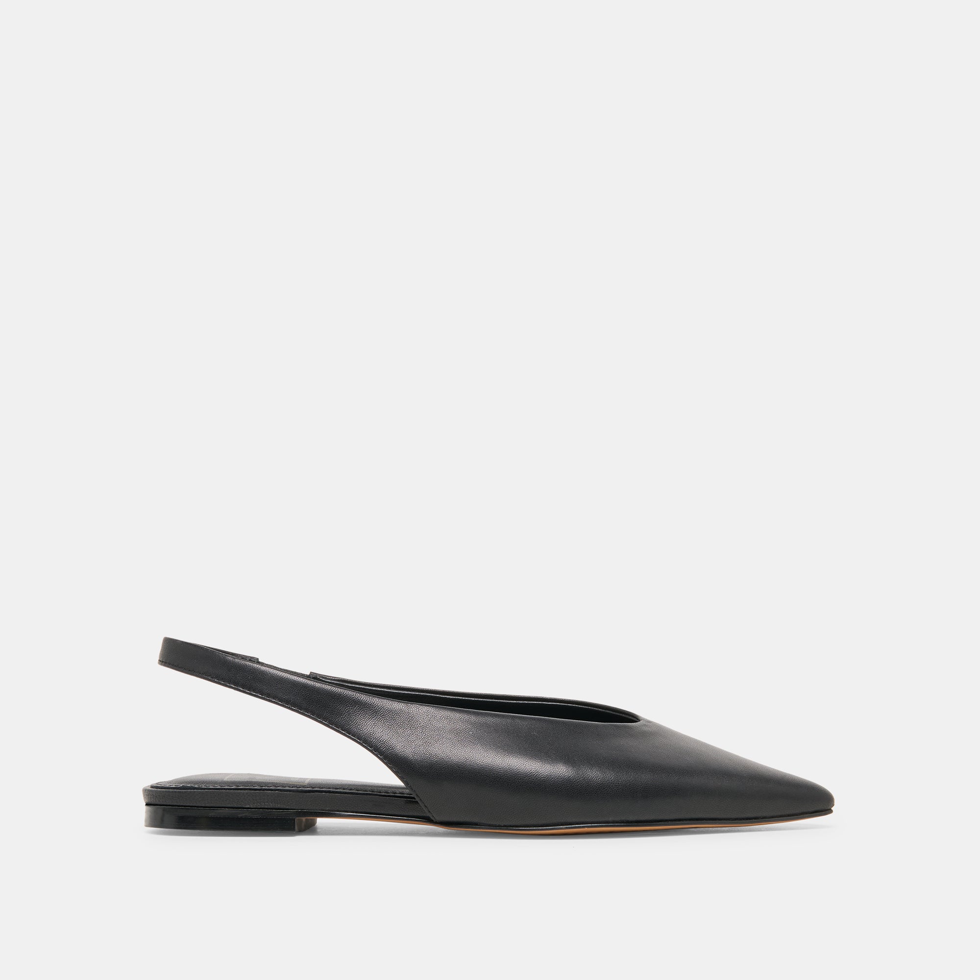 KENDLE FLATS BLACK LEATHER