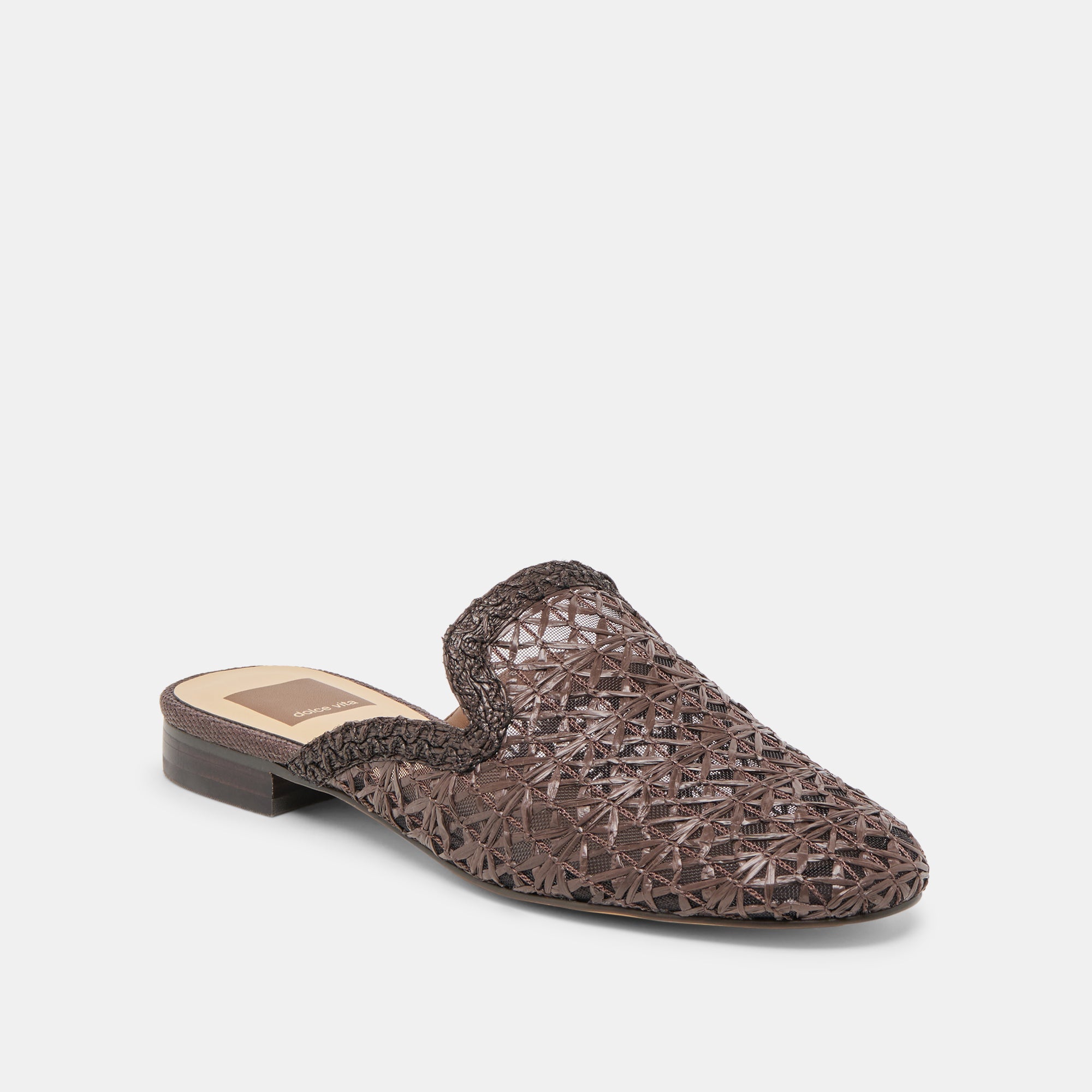 KIRT FLATS CHOCOLATE CROSS HATCH RAFFIA - Image 2
