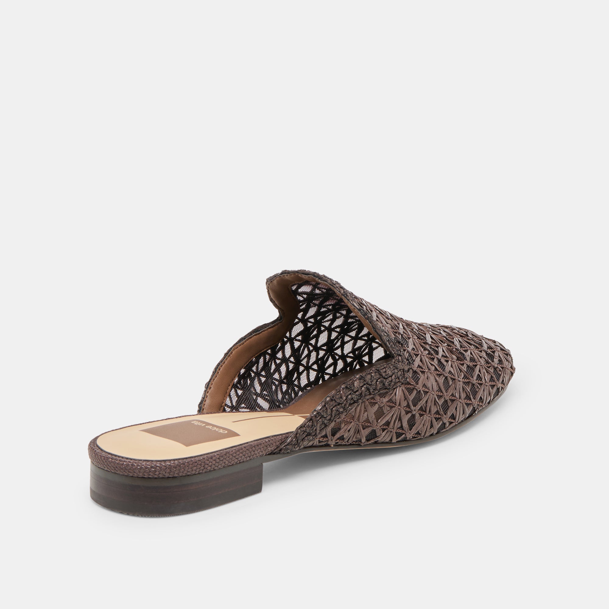 KIRT FLATS CHOCOLATE CROSS HATCH RAFFIA - Image 3