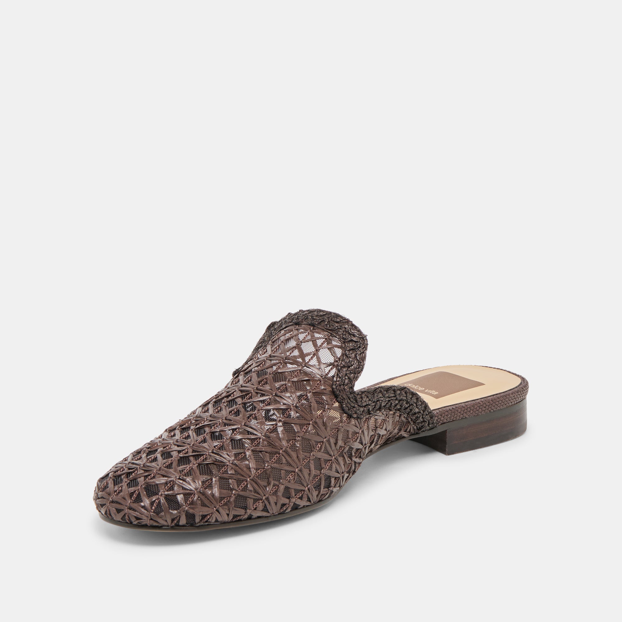 KIRT FLATS CHOCOLATE CROSS HATCH RAFFIA - Image 4