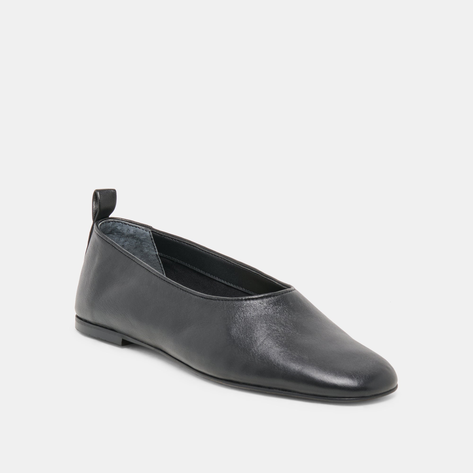KORY BALLET FLATS BLACK LEATHER - Image 2