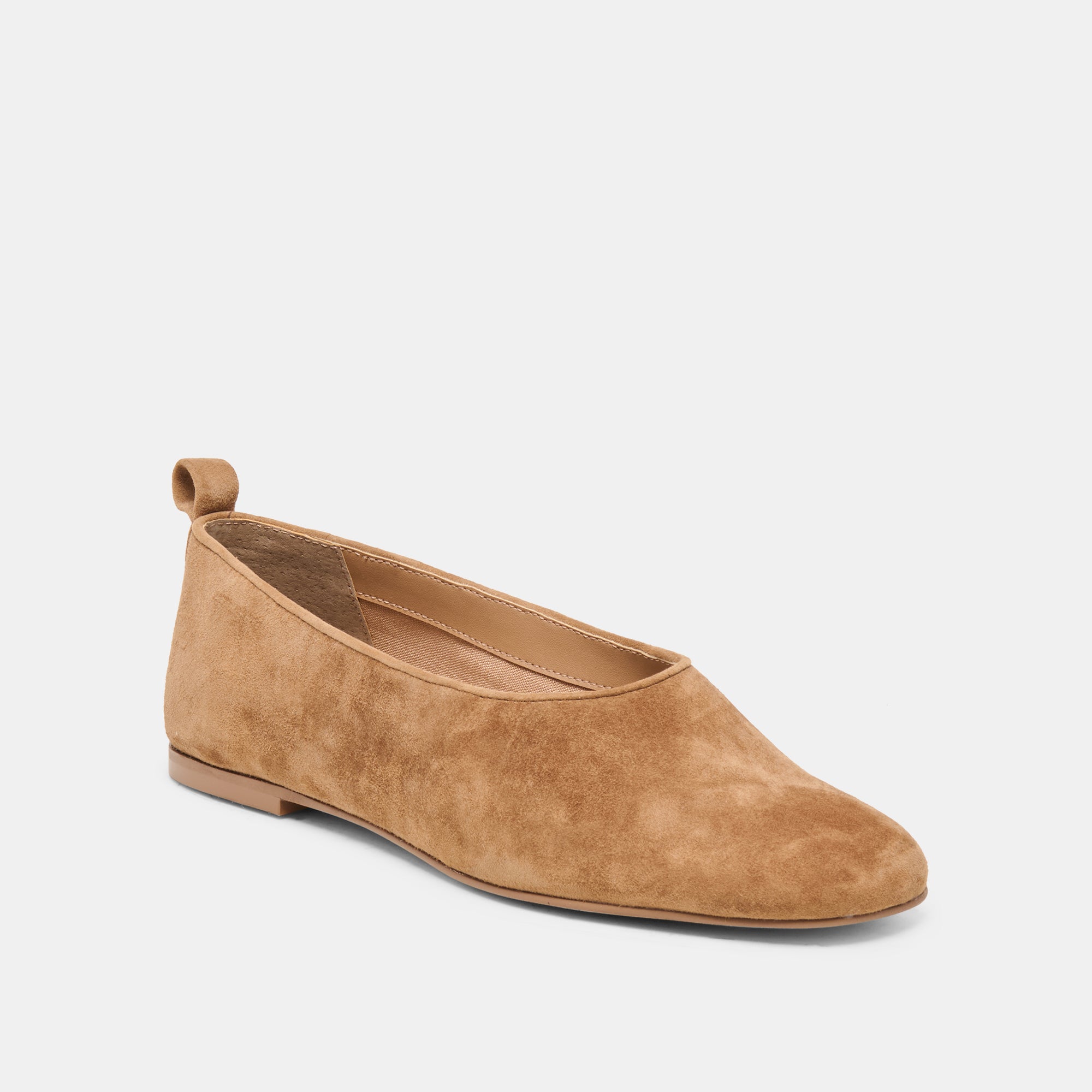 KORY BALLET FLATS LT BROWN SUEDE - Image 2