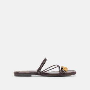 LYNDEE BEAD SANDALS ESPRESSO STELLA