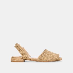 MARZY SANDALS NATURAL RAFFIA
