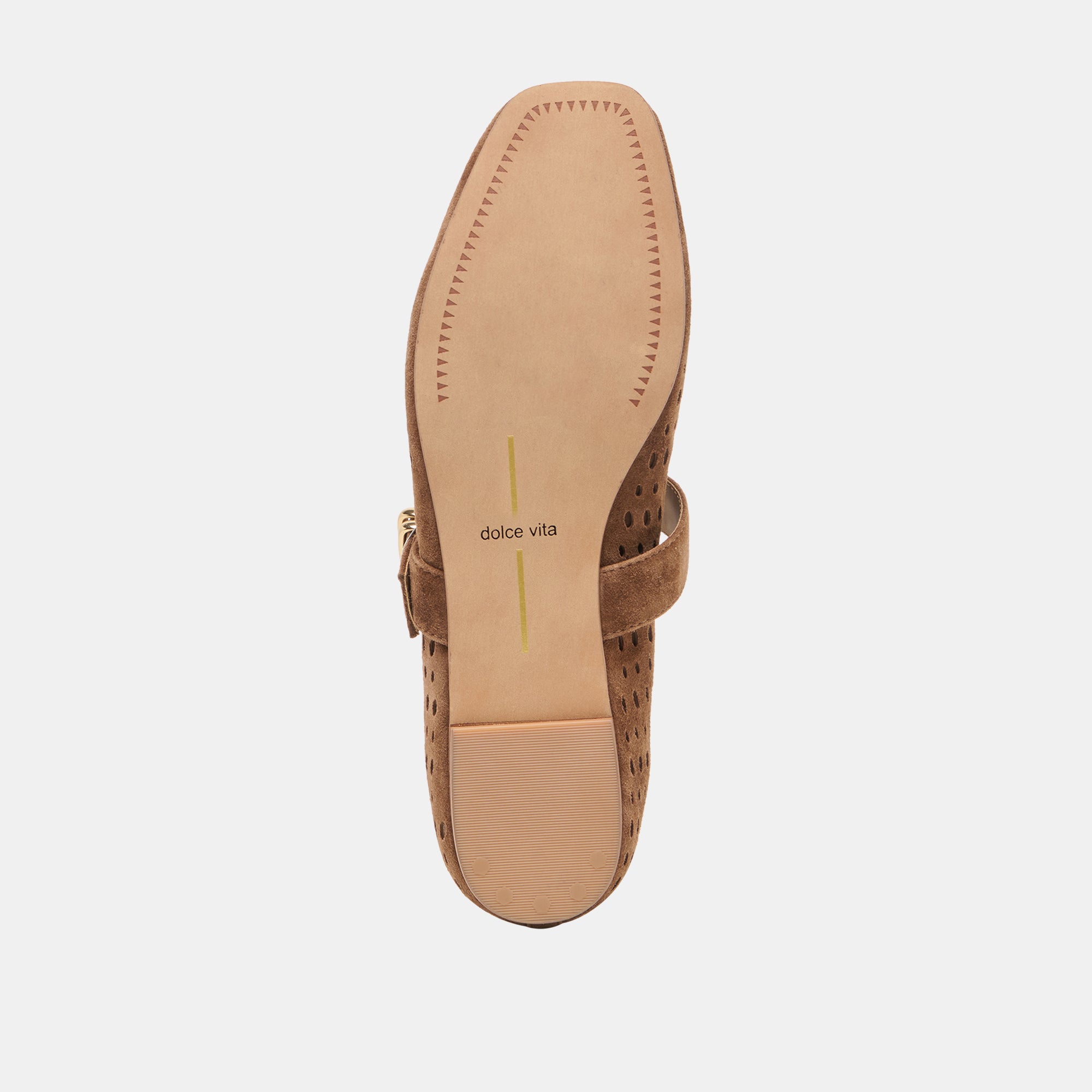 MIKELA BALLET FLATS COCOA PERFORATED SUEDE - Image 9