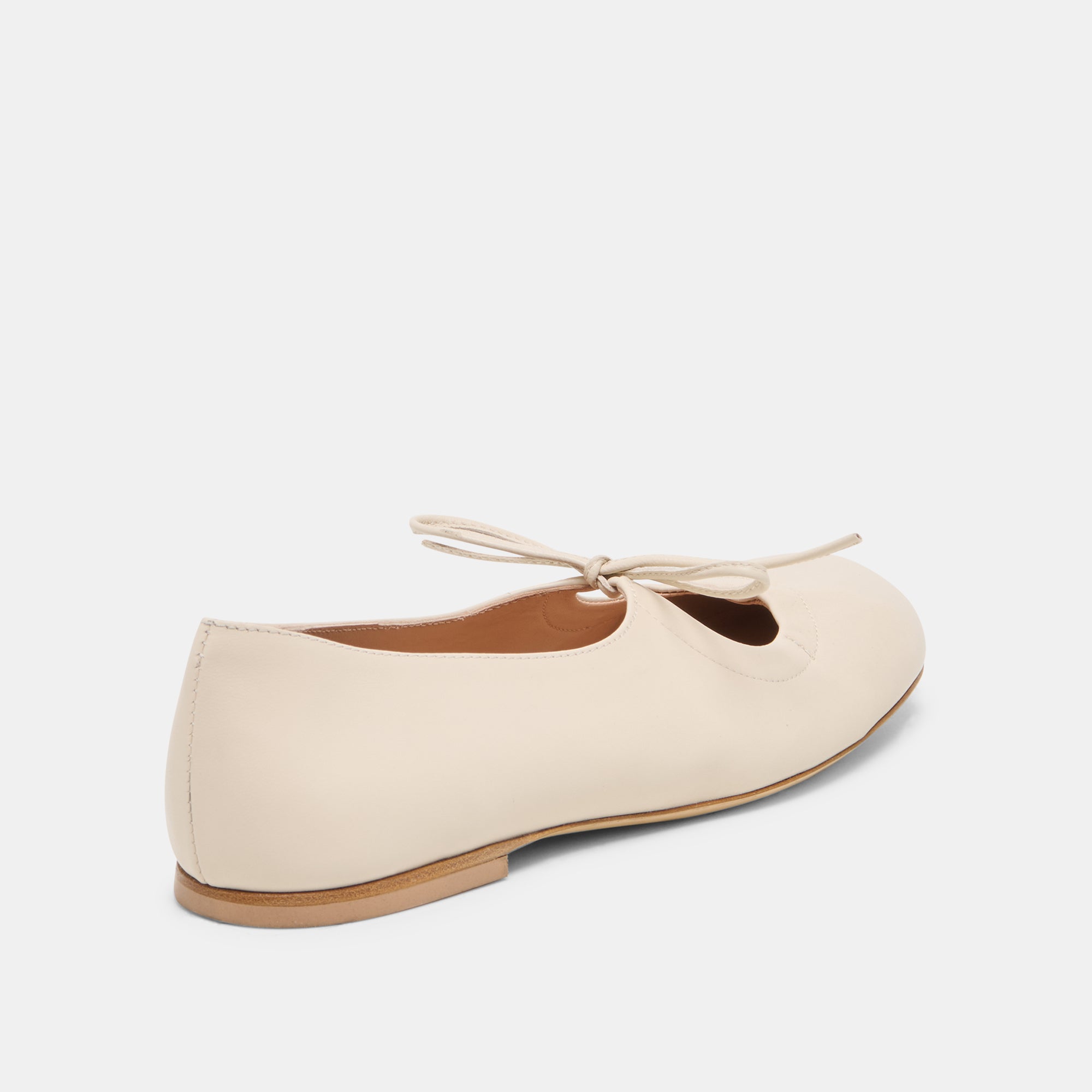 PAZEY BALLET FLATS BONE LEATHER - Image 3