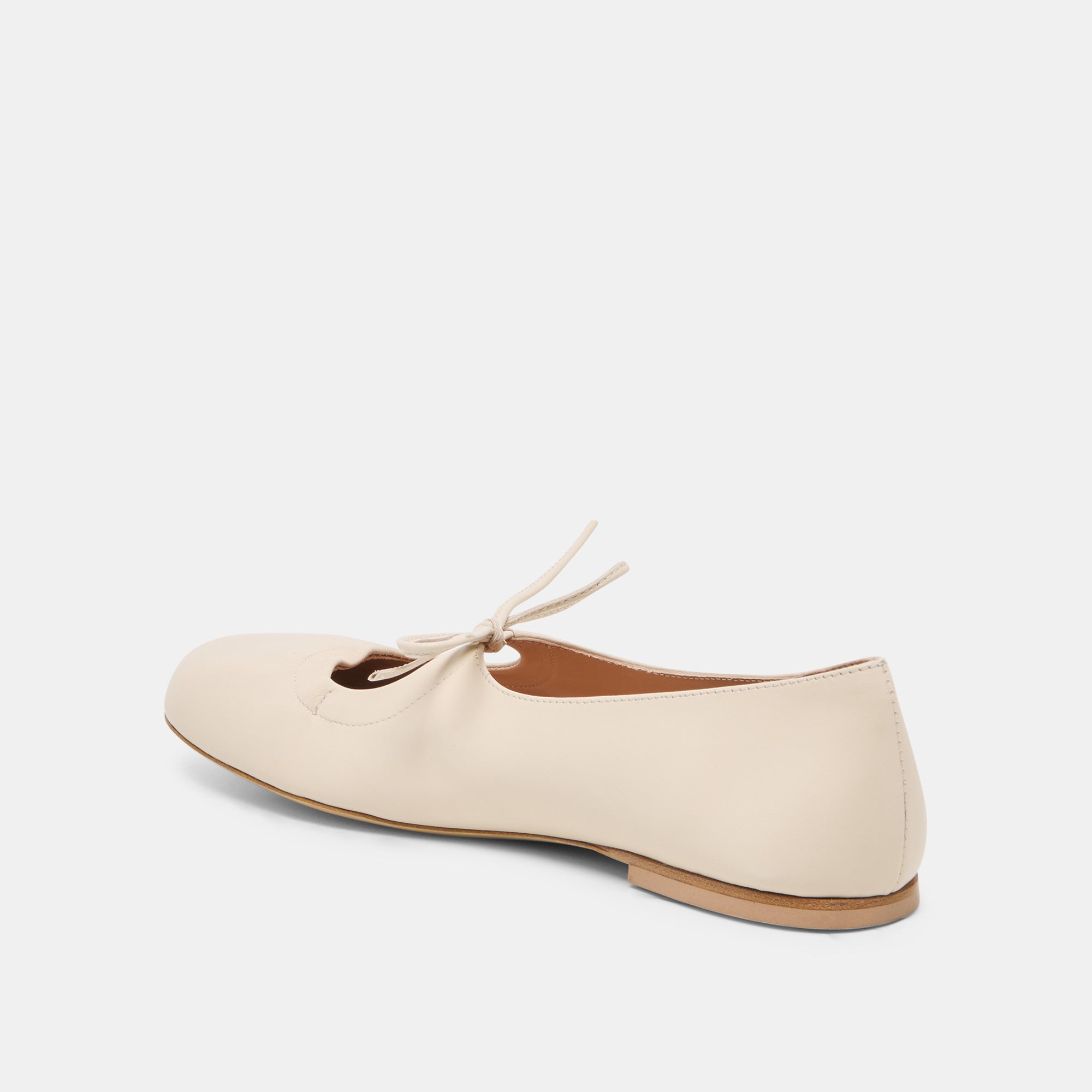 PAZEY BALLET FLATS BONE LEATHER - Image 5