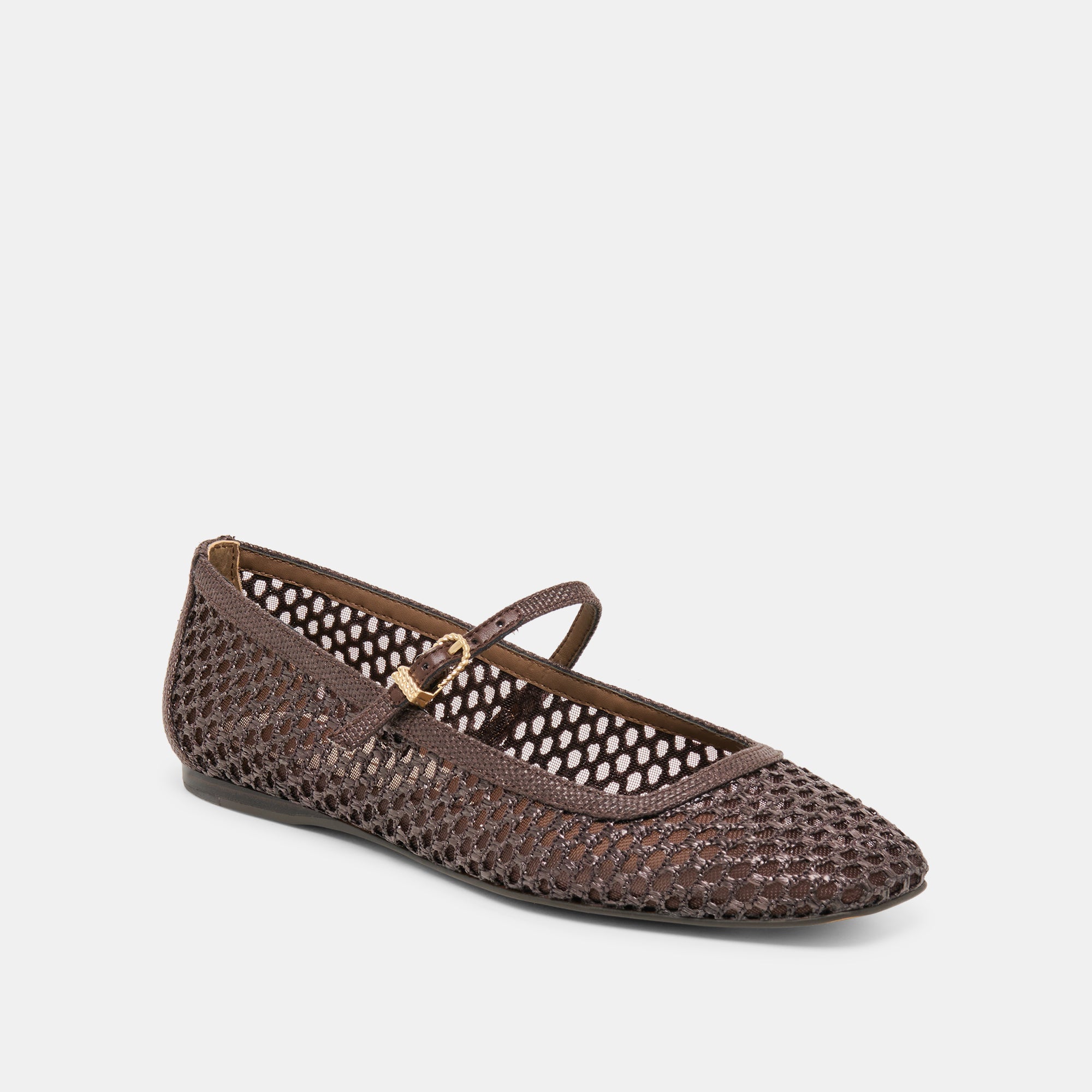 REYES BALLET FLATS CHOCOLATE WOVEN RAFFIA - Image 3
