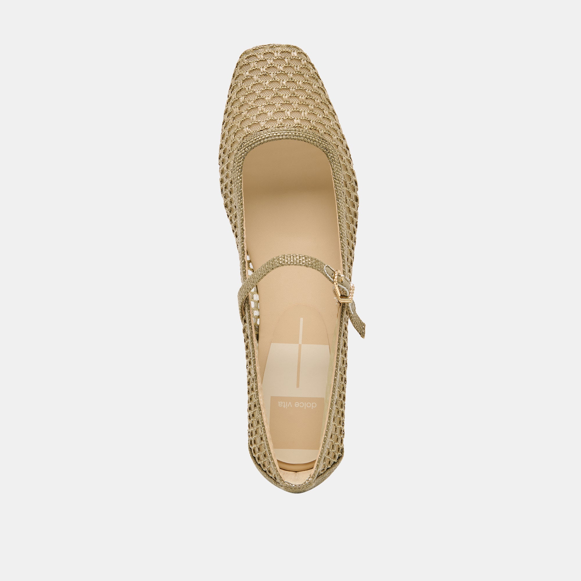 REYES BALLET FLATS OLIVE WOVEN RAFFIA - Image 8