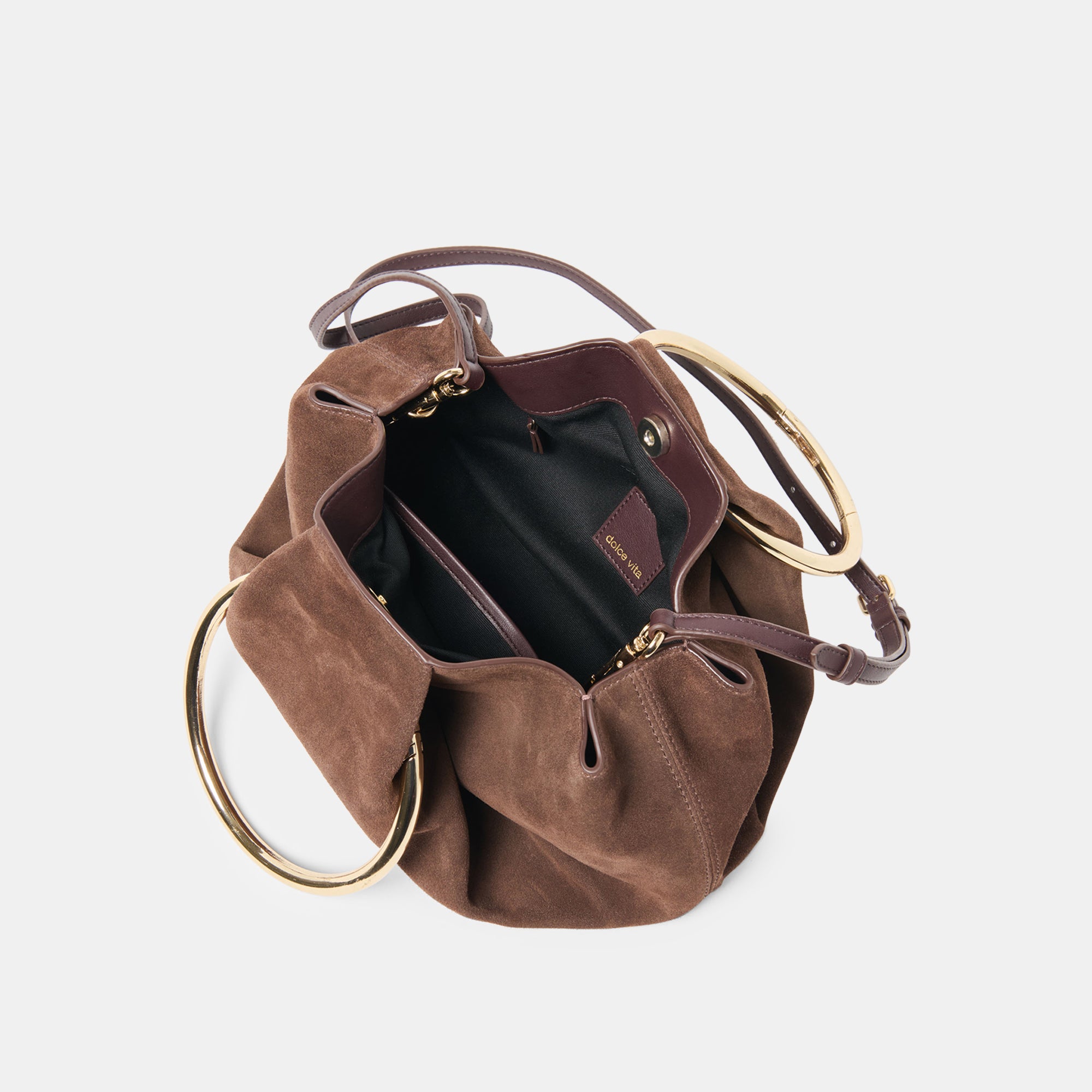 CHANNING HANDBAG ESPRESSO SUEDE - Image 7