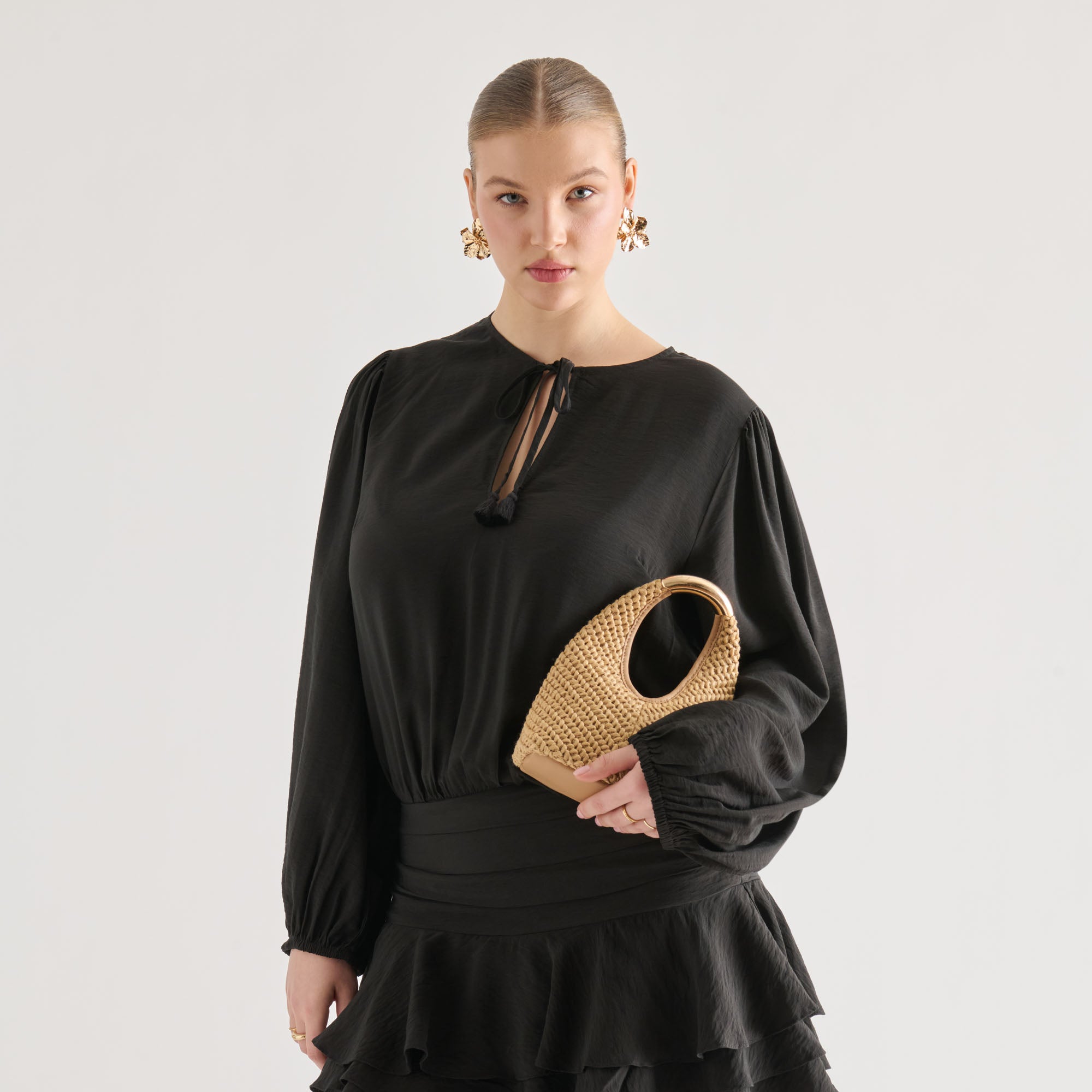EVELISE MINI HANDBAG NATURAL RAFFIA - Image 6