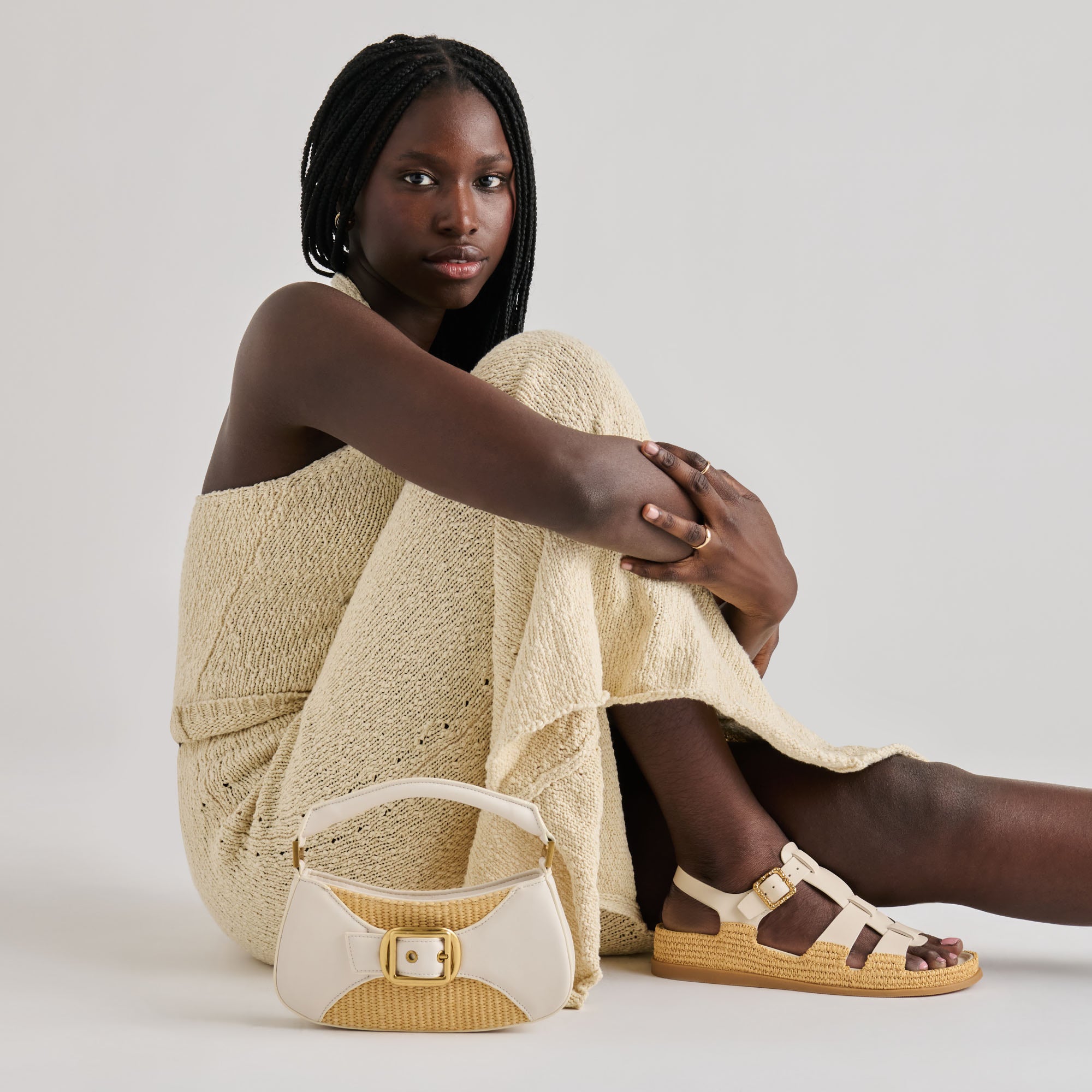 SHENNA SANDALS BONE LEATHER - Image 8