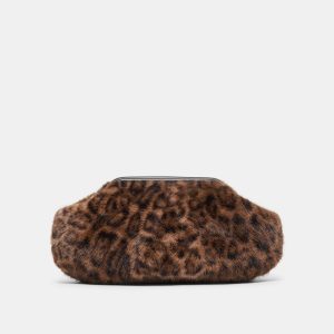 RAMONA CLUTCH LEOPARD PLUSH