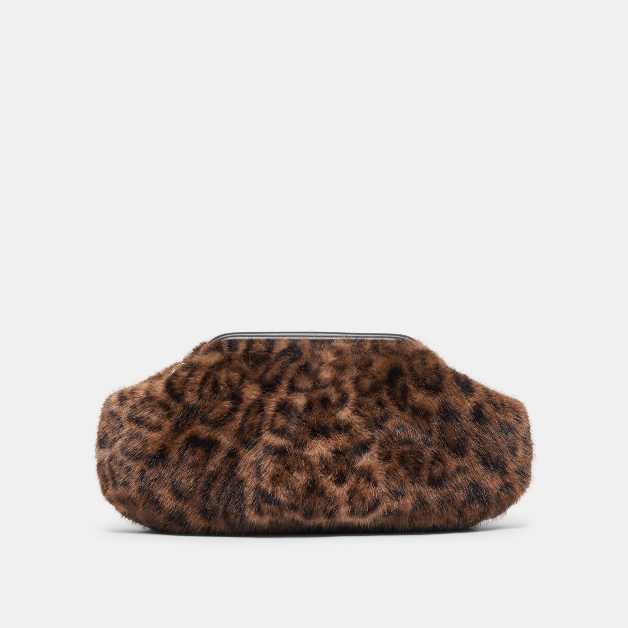 RAMONA CLUTCH LEOPARD PLUSH