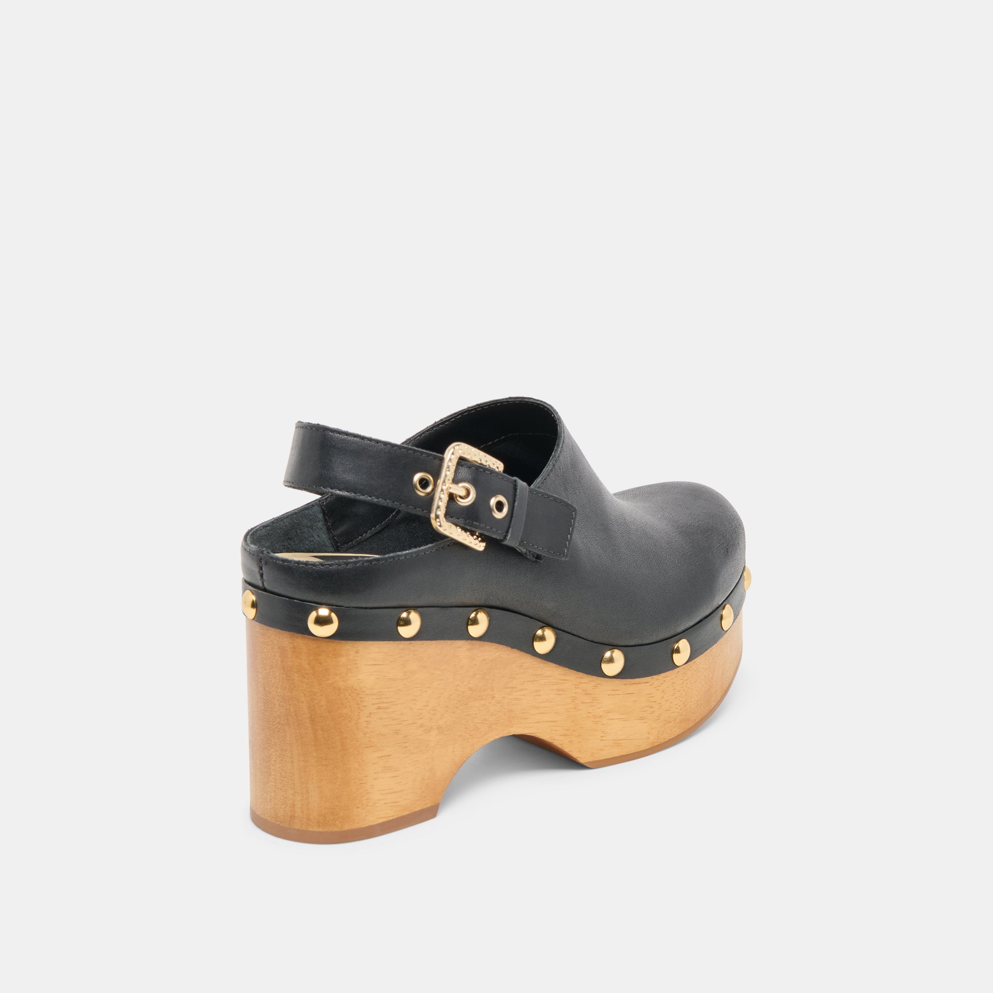 ADELAN CLOGS BLACK LEATHER - Image 3
