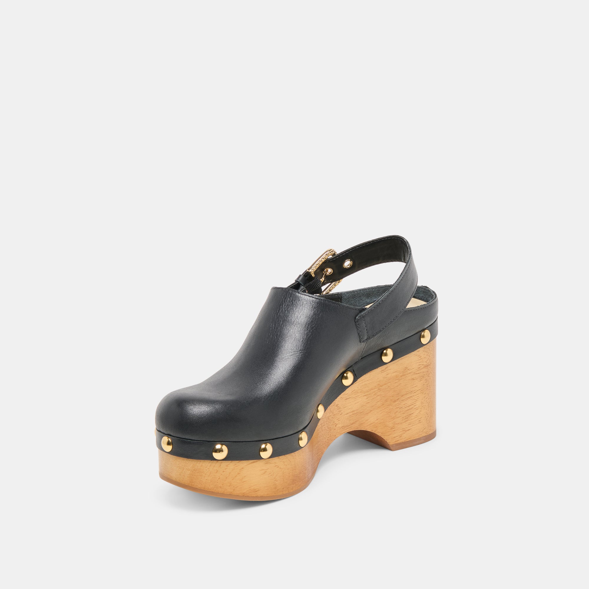 ADELAN CLOGS BLACK LEATHER - Image 4