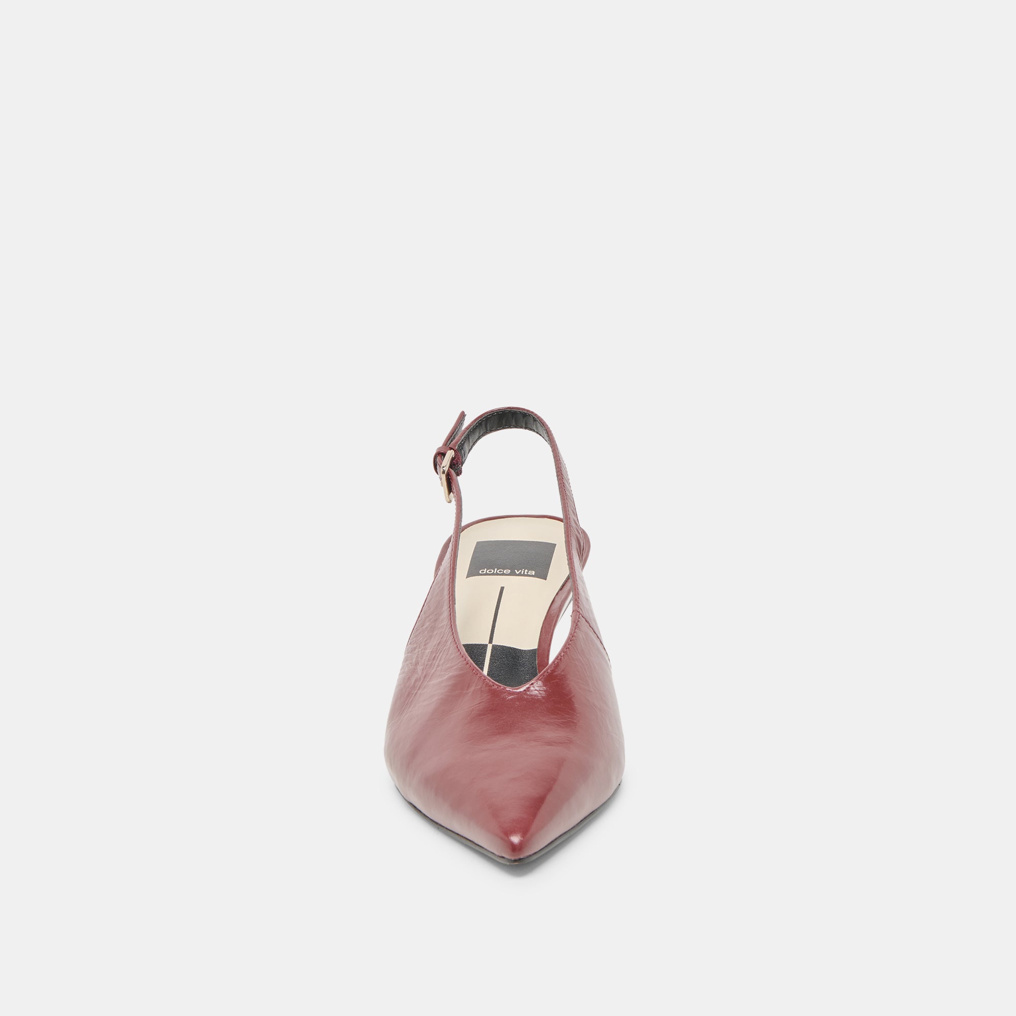 ALENNA HEELS OXBLOOD CRINKLE PATENT - Image 8