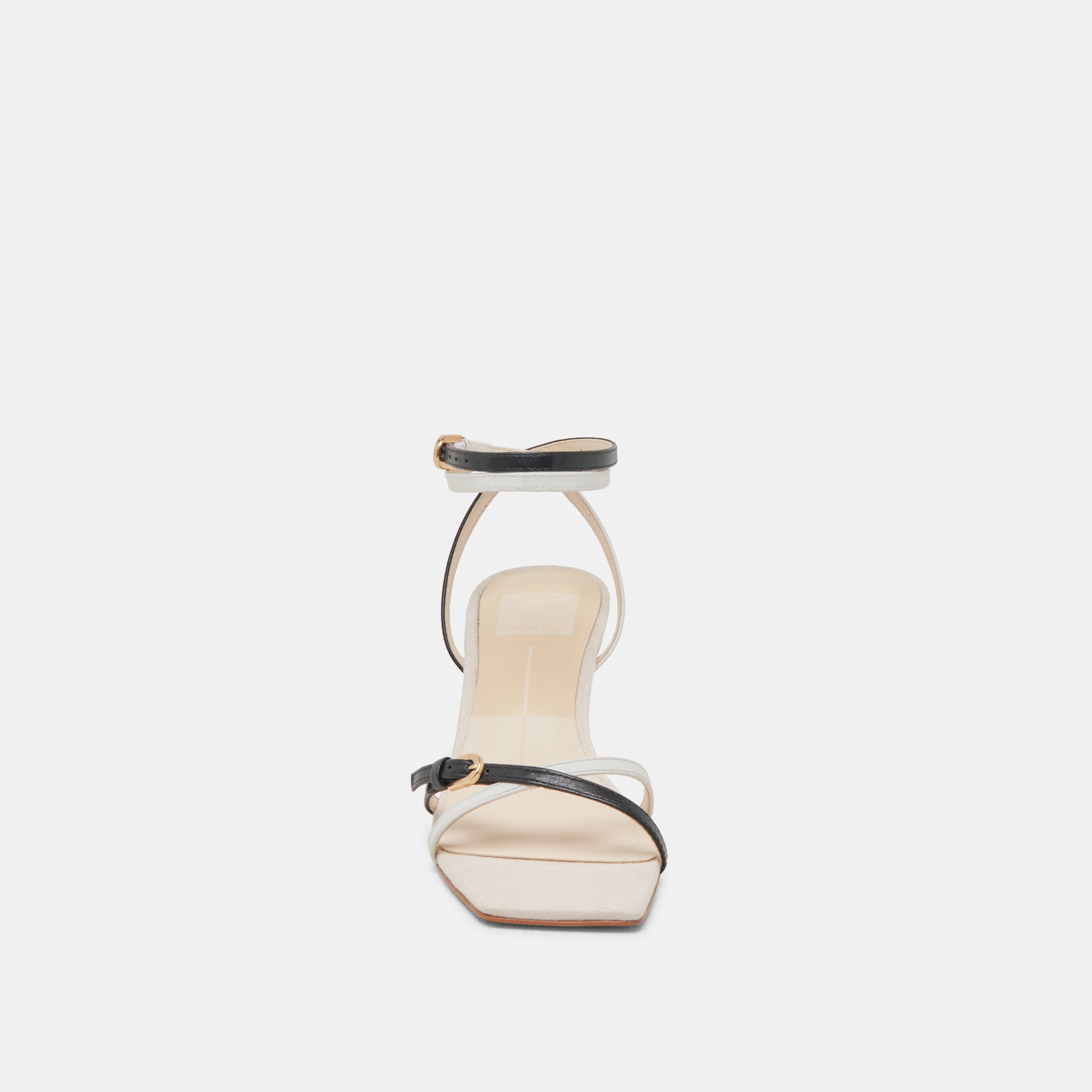 BAMBY HEELS WHITE BLACK LEATHER - Image 8