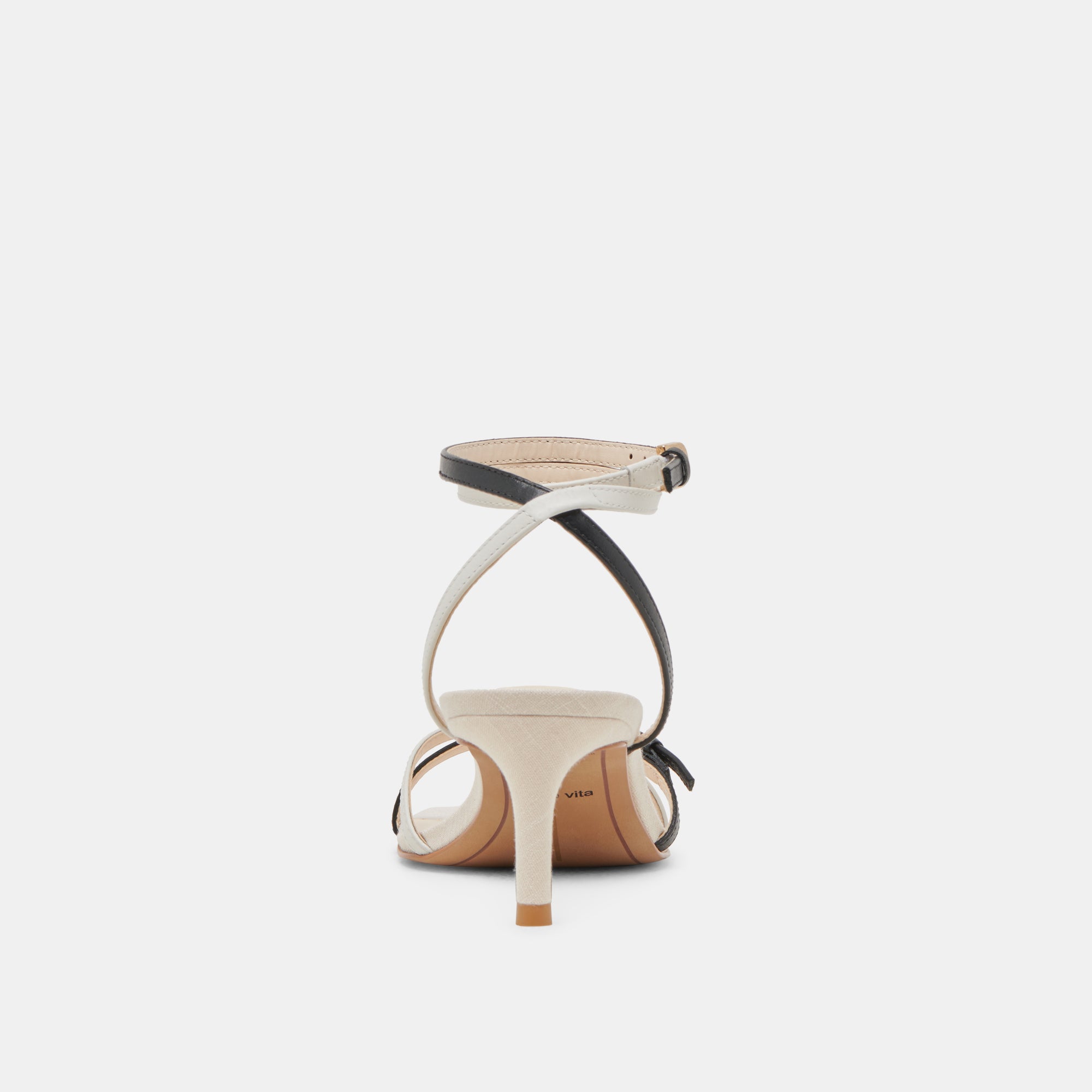 BAMBY HEELS WHITE BLACK LEATHER - Image 9