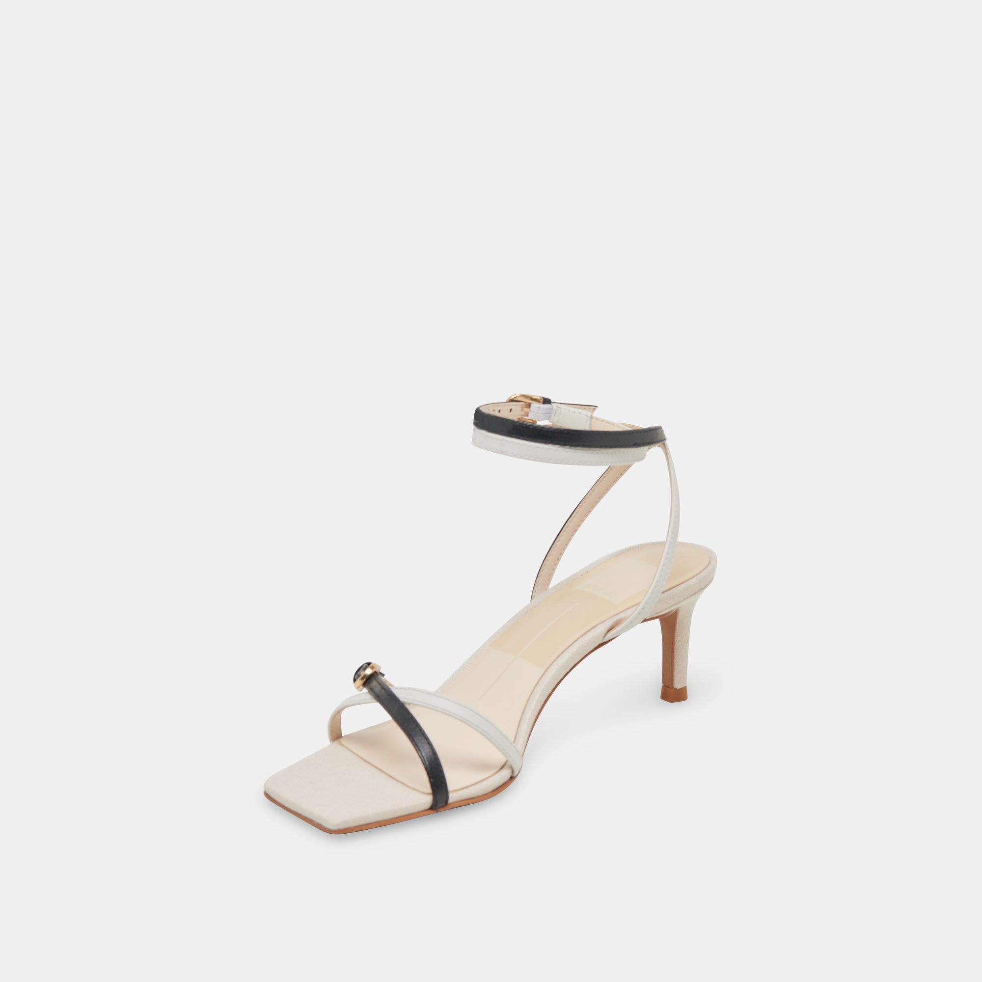 BAMBY HEELS WHITE BLACK LEATHER - Image 6
