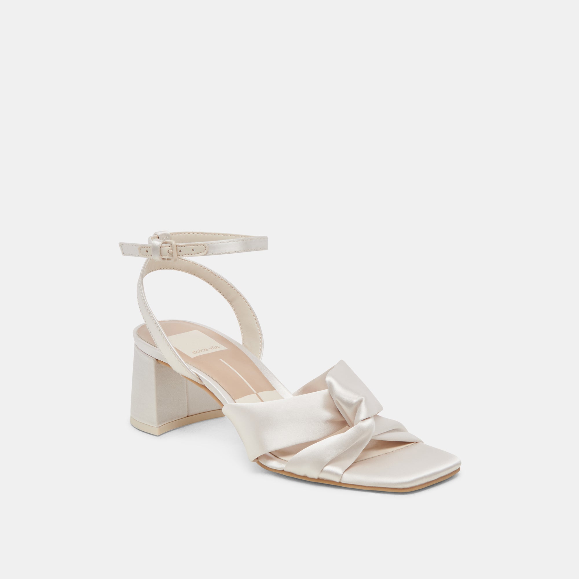 BRENNA HEELS IVORY SATIN - Image 3