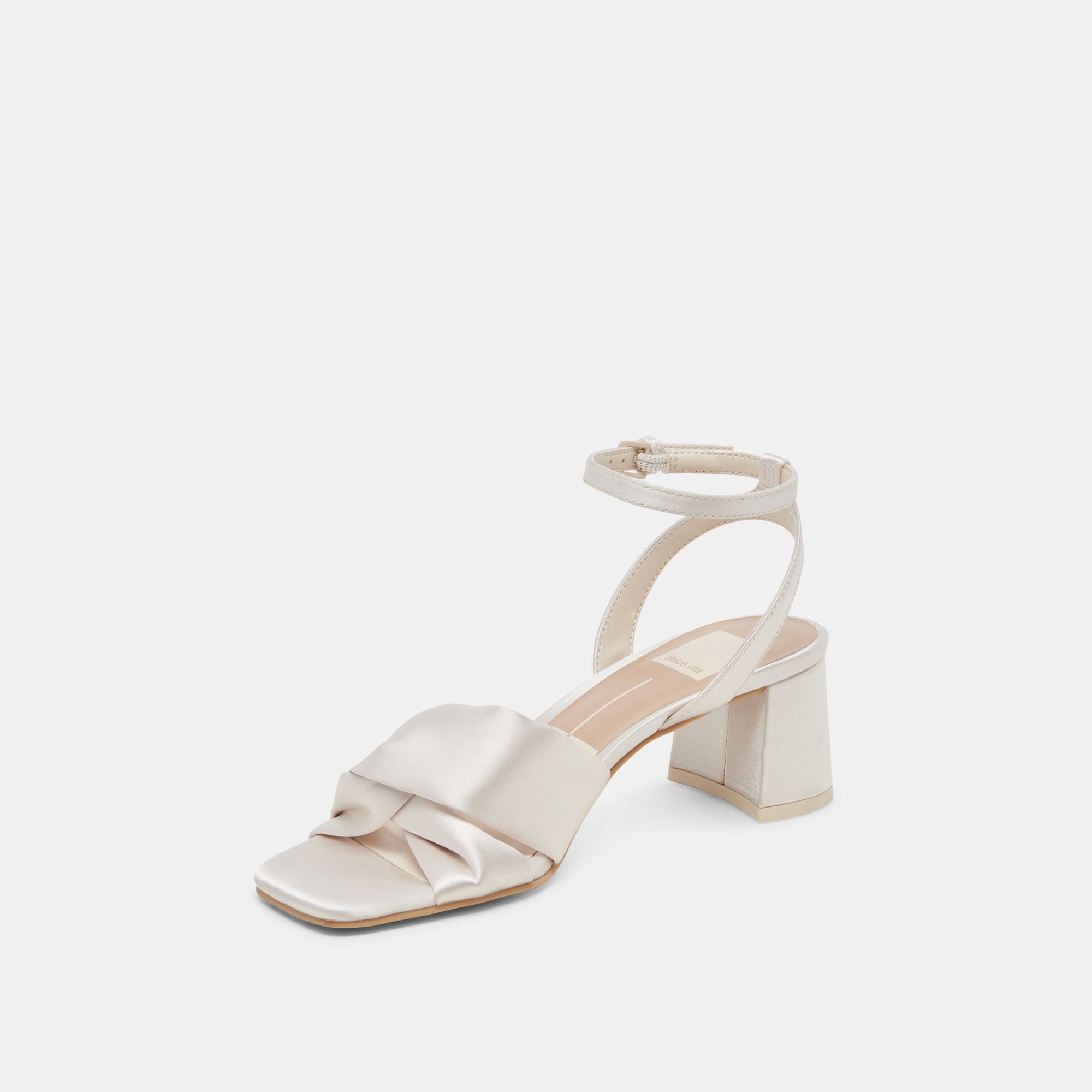 BRENNA HEELS IVORY SATIN - Image 6