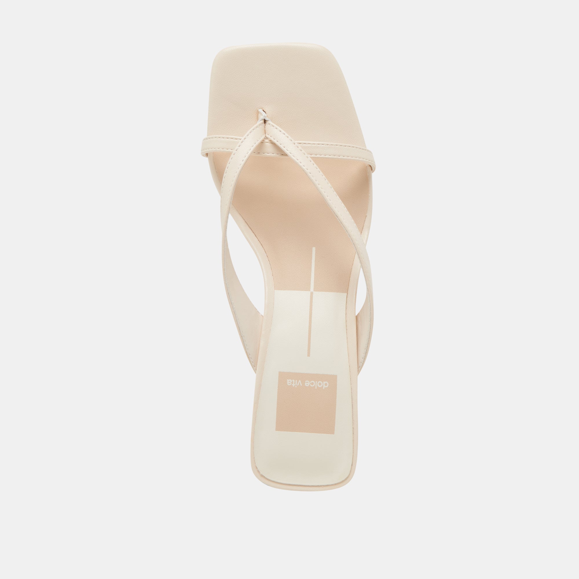 BREVEL WIDE HEELS BONE LEATHER - Image 8