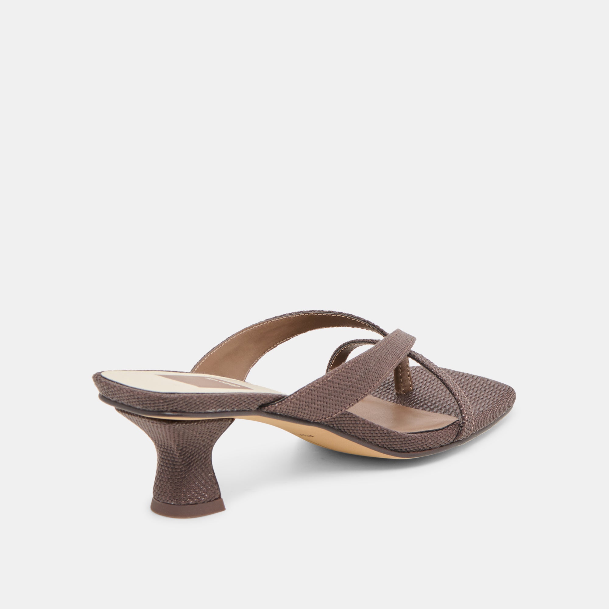BREVEL HEELS CHOCOLATE RAFFIA - Image 5