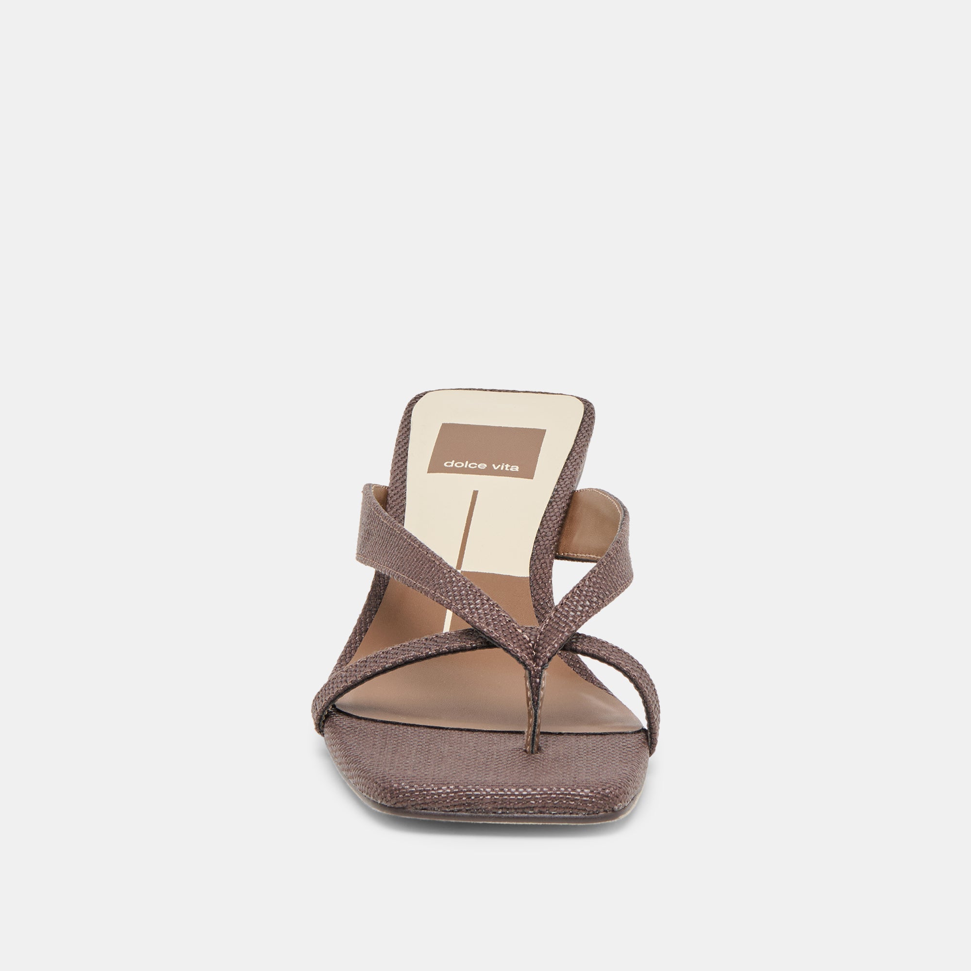 BREVEL HEELS CHOCOLATE RAFFIA - Image 9