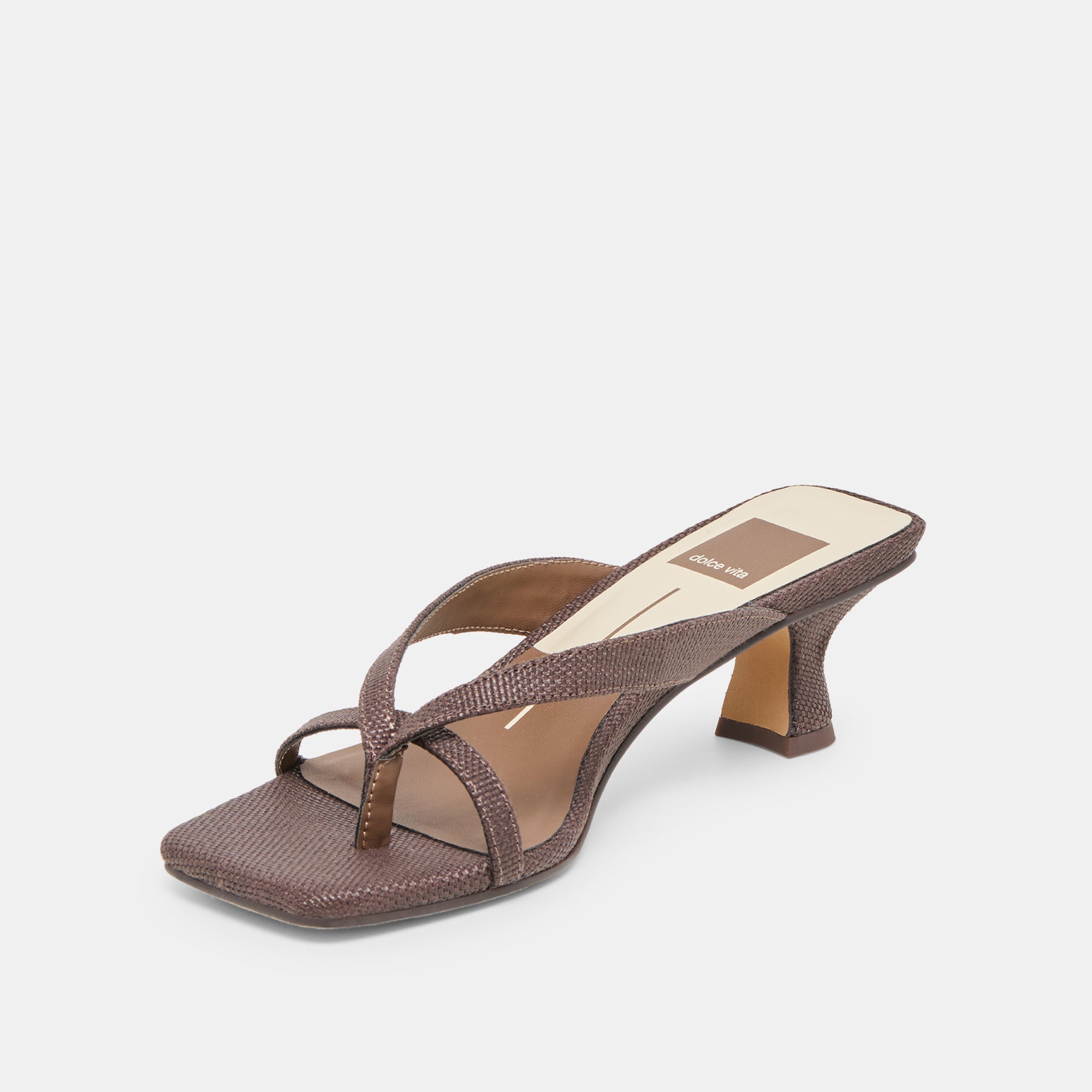 BREVEL HEELS CHOCOLATE RAFFIA - Image 7
