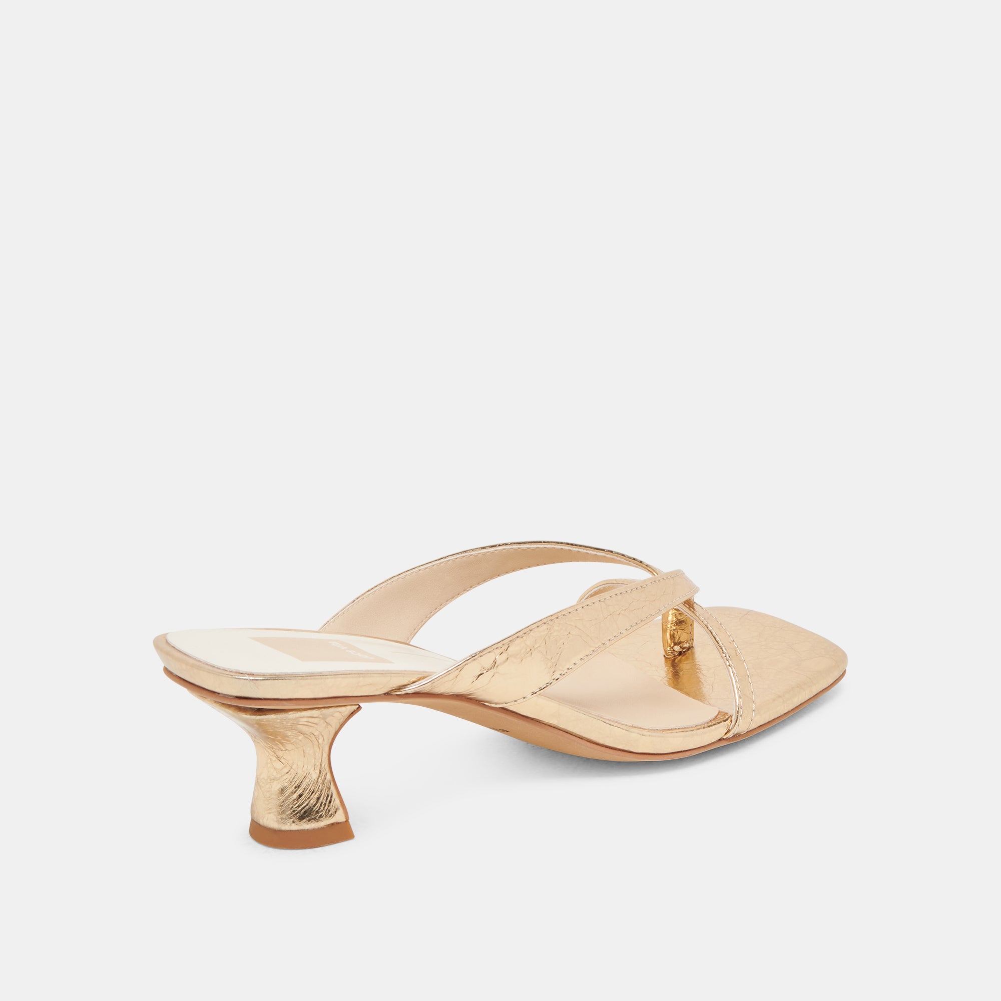 BREVEL HEELS GOLD DISTRESSED LEATHER - Image 5