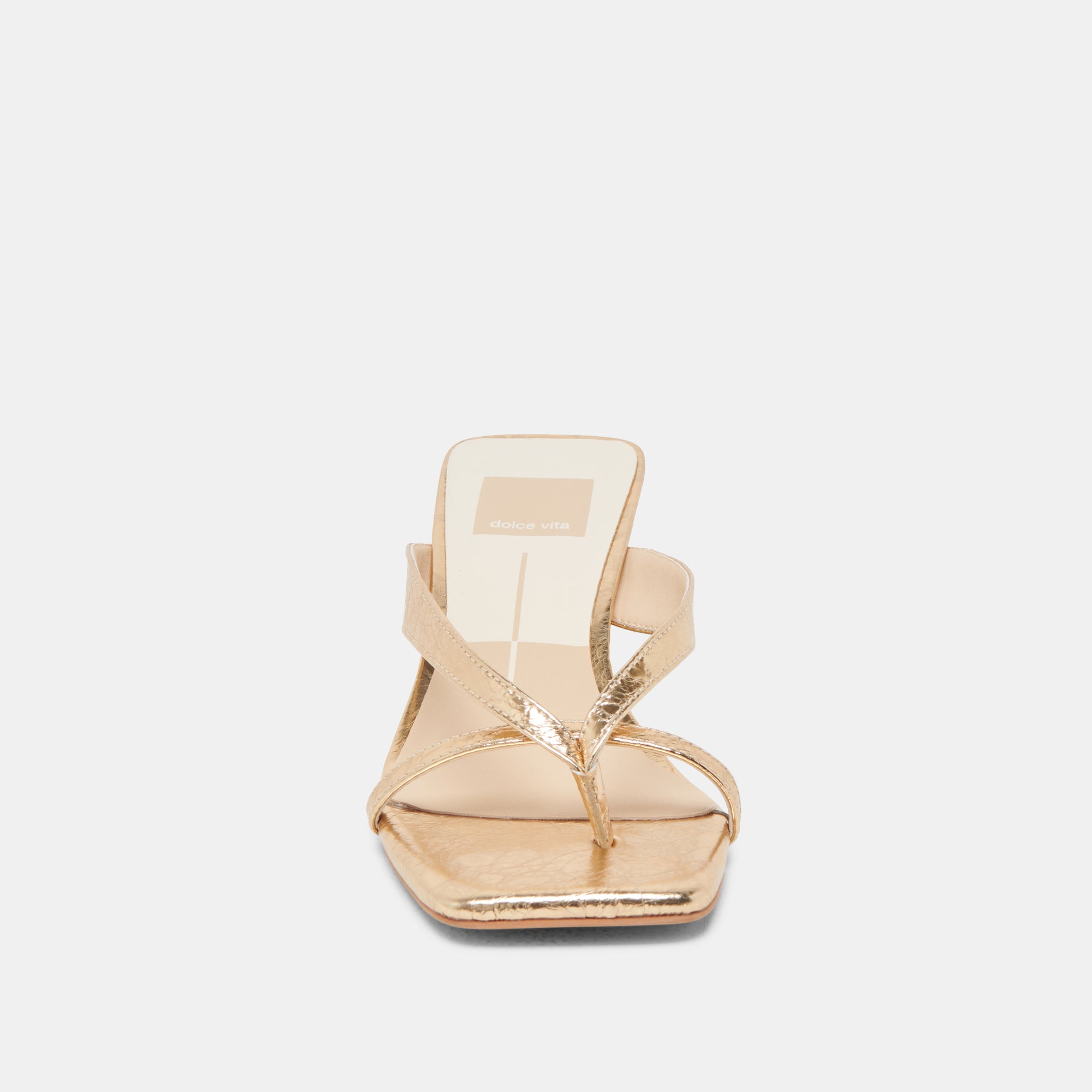 BREVEL HEELS GOLD DISTRESSED LEATHER - Image 8
