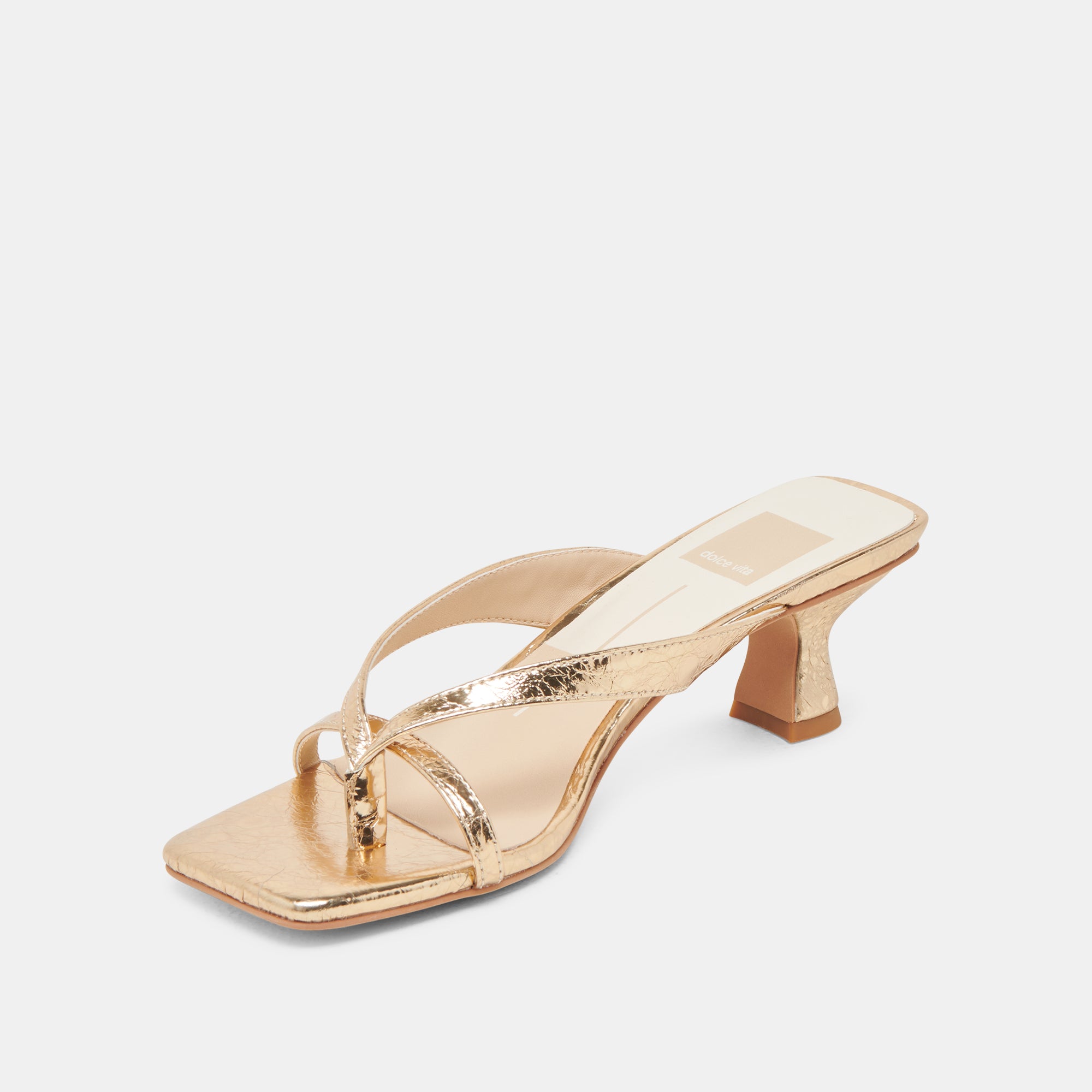 BREVEL HEELS GOLD DISTRESSED LEATHER - Image 6