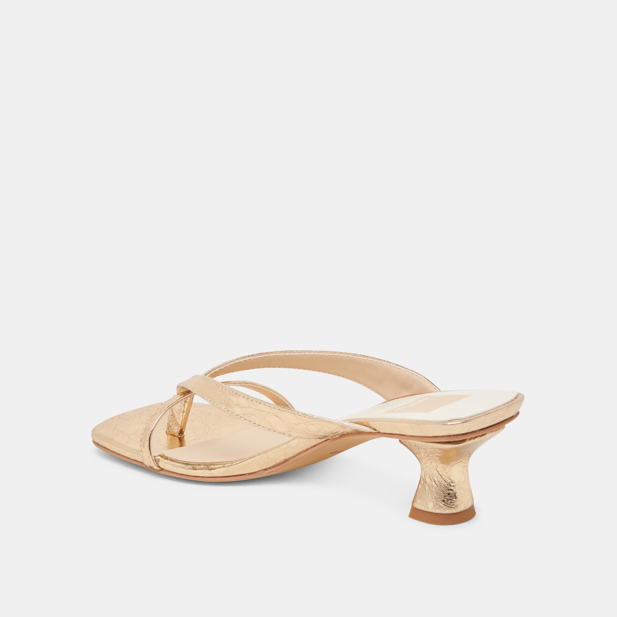 BREVEL HEELS GOLD DISTRESSED LEATHER - Image 7