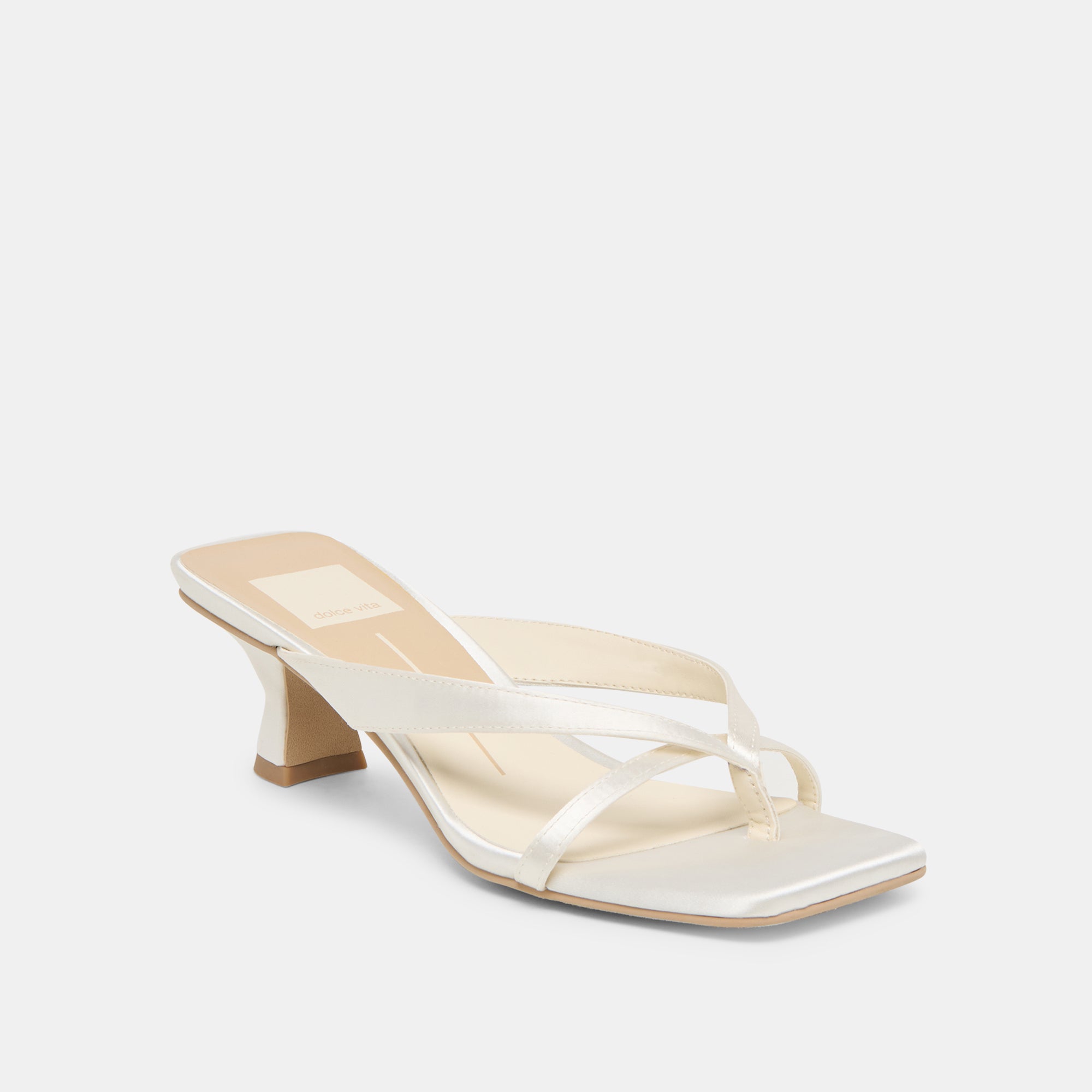 BREVEL HEELS TRUE WHITE SATIN - Image 3