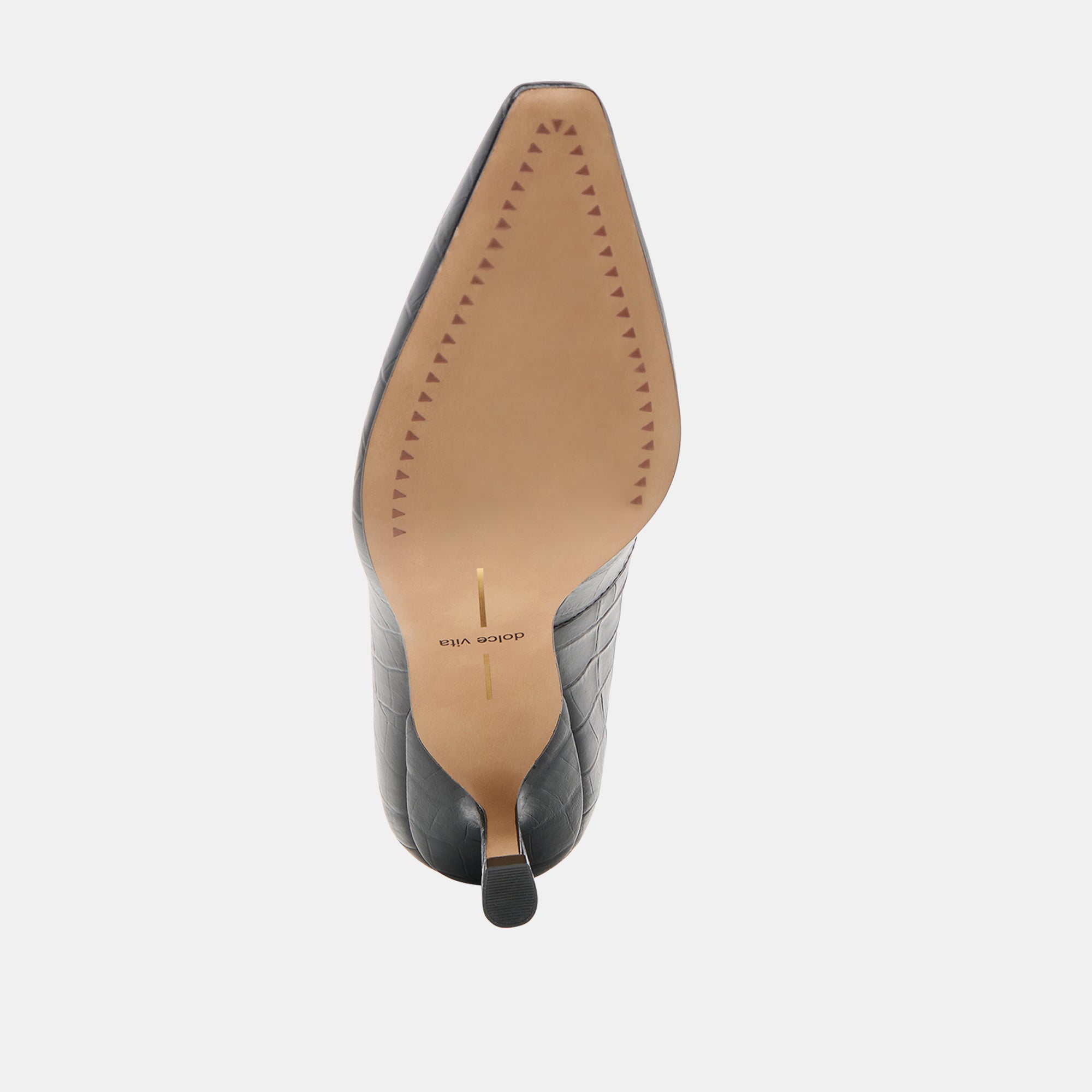BRIONA HEELS NOIR CROCO EMBOSSED LEATHER - Image 9