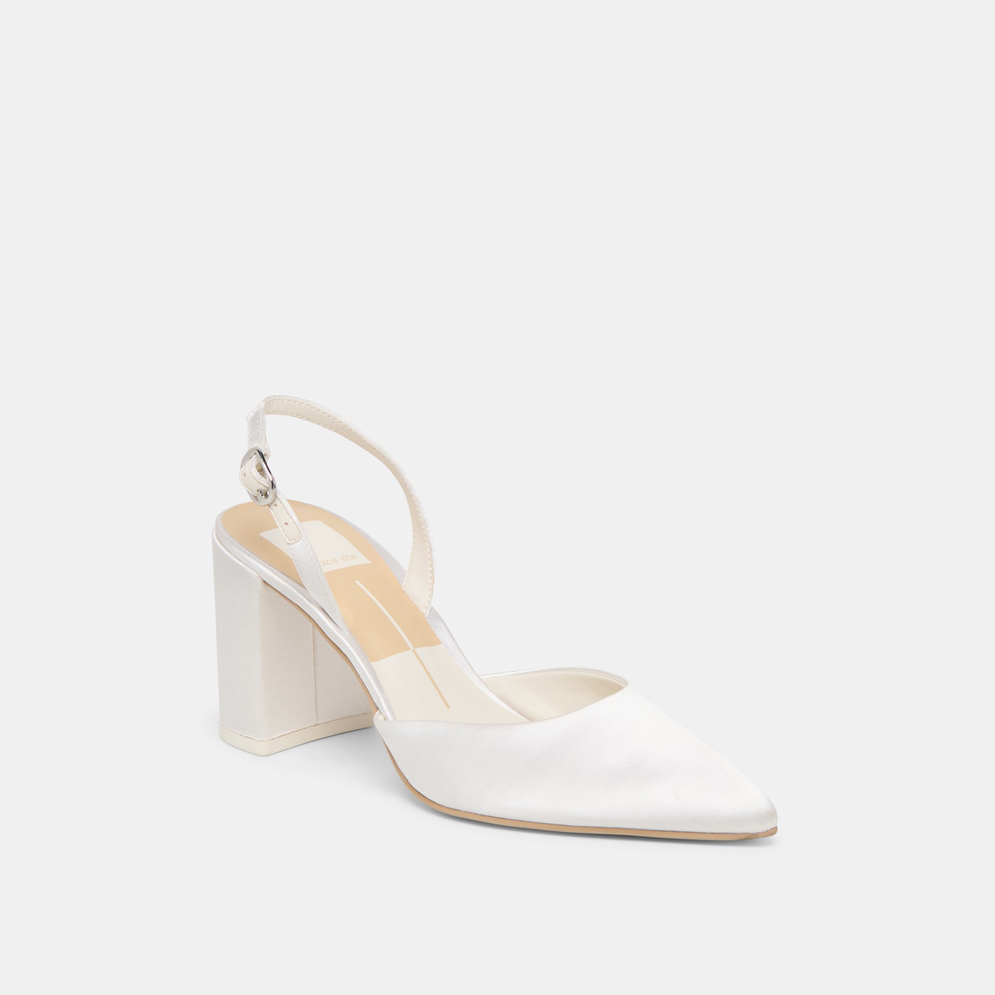 CAREL HIGH HEELS TRUE WHITE SATIN - Image 3
