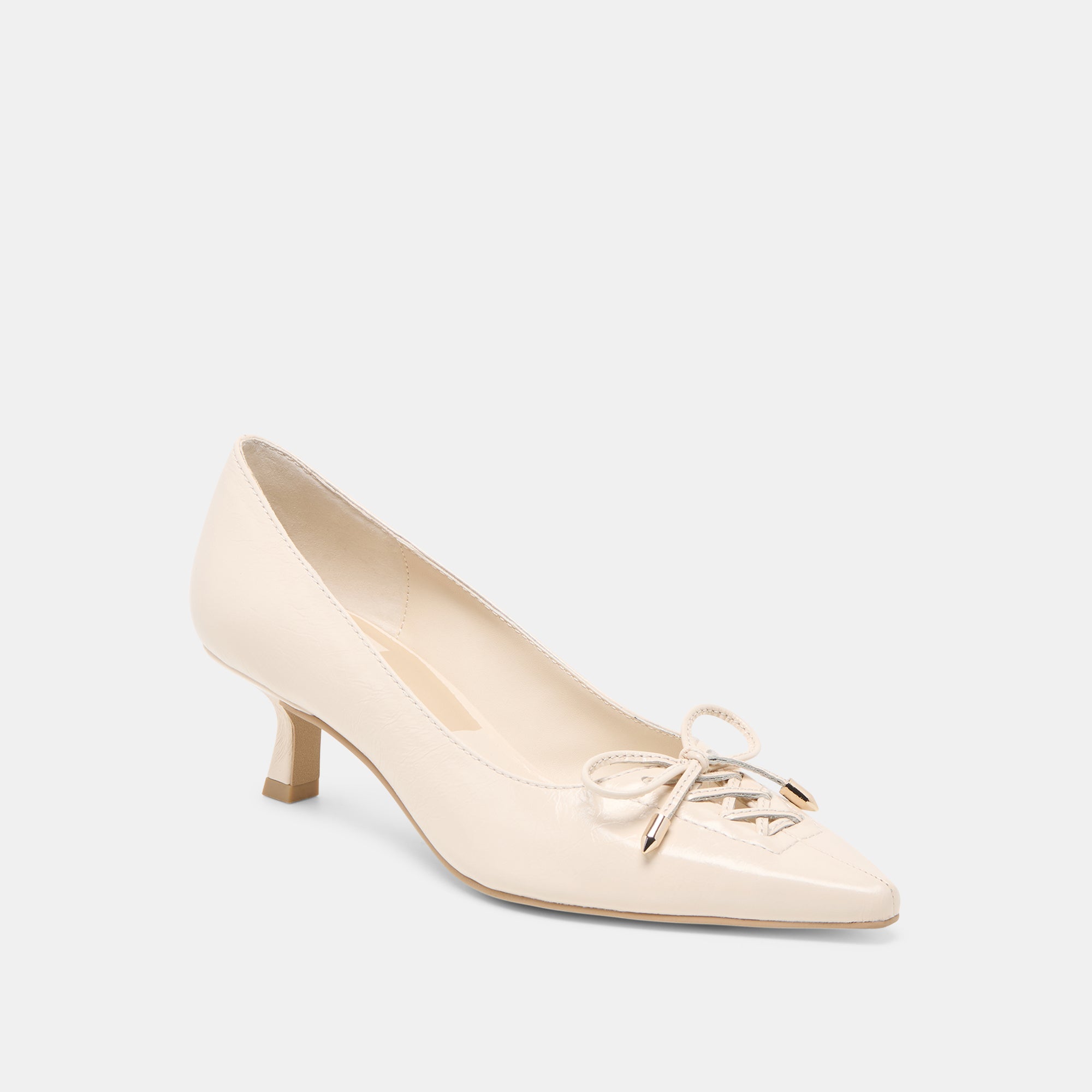 CLARIE HEELS BONE CRINKLE PATENT LEATHER - Image 2