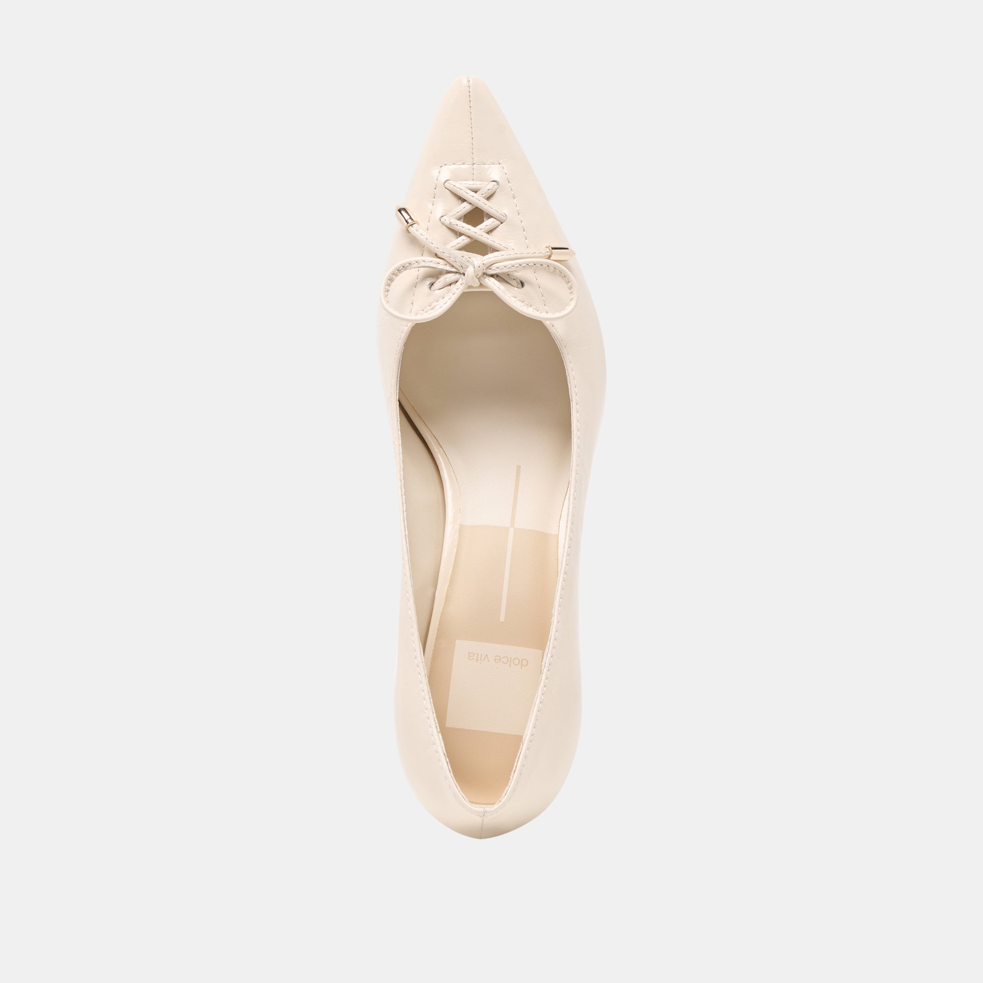 CLARIE HEELS BONE CRINKLE PATENT LEATHER - Image 8