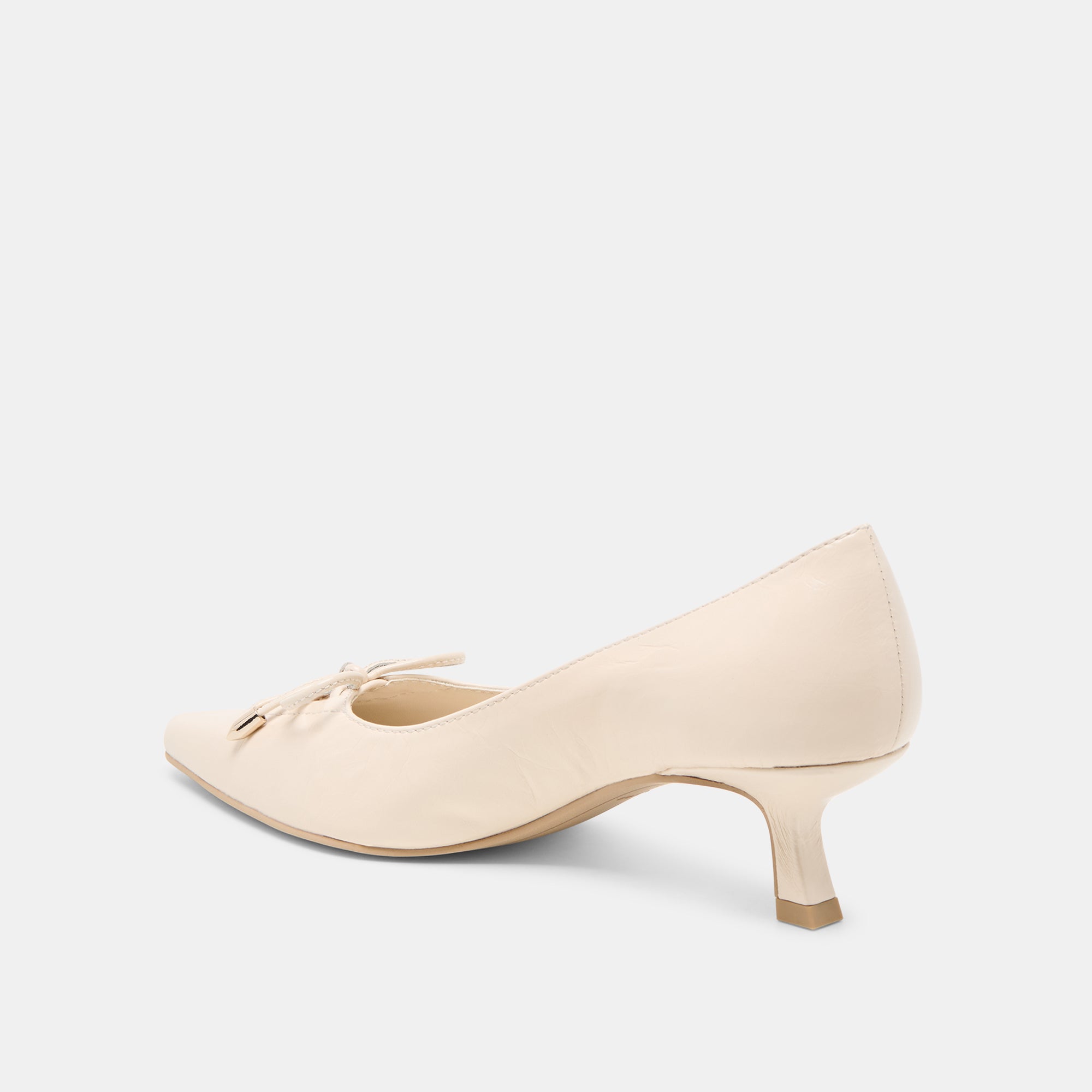 CLARIE HEELS BONE CRINKLE PATENT LEATHER - Image 5