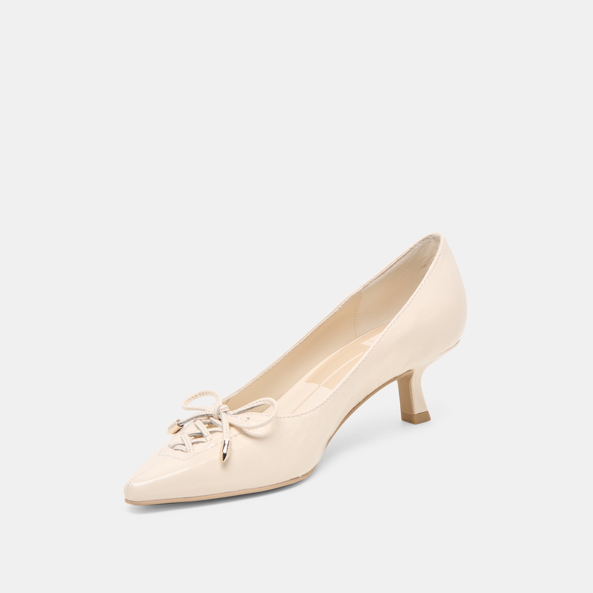 CLARIE HEELS BONE CRINKLE PATENT LEATHER - Image 4
